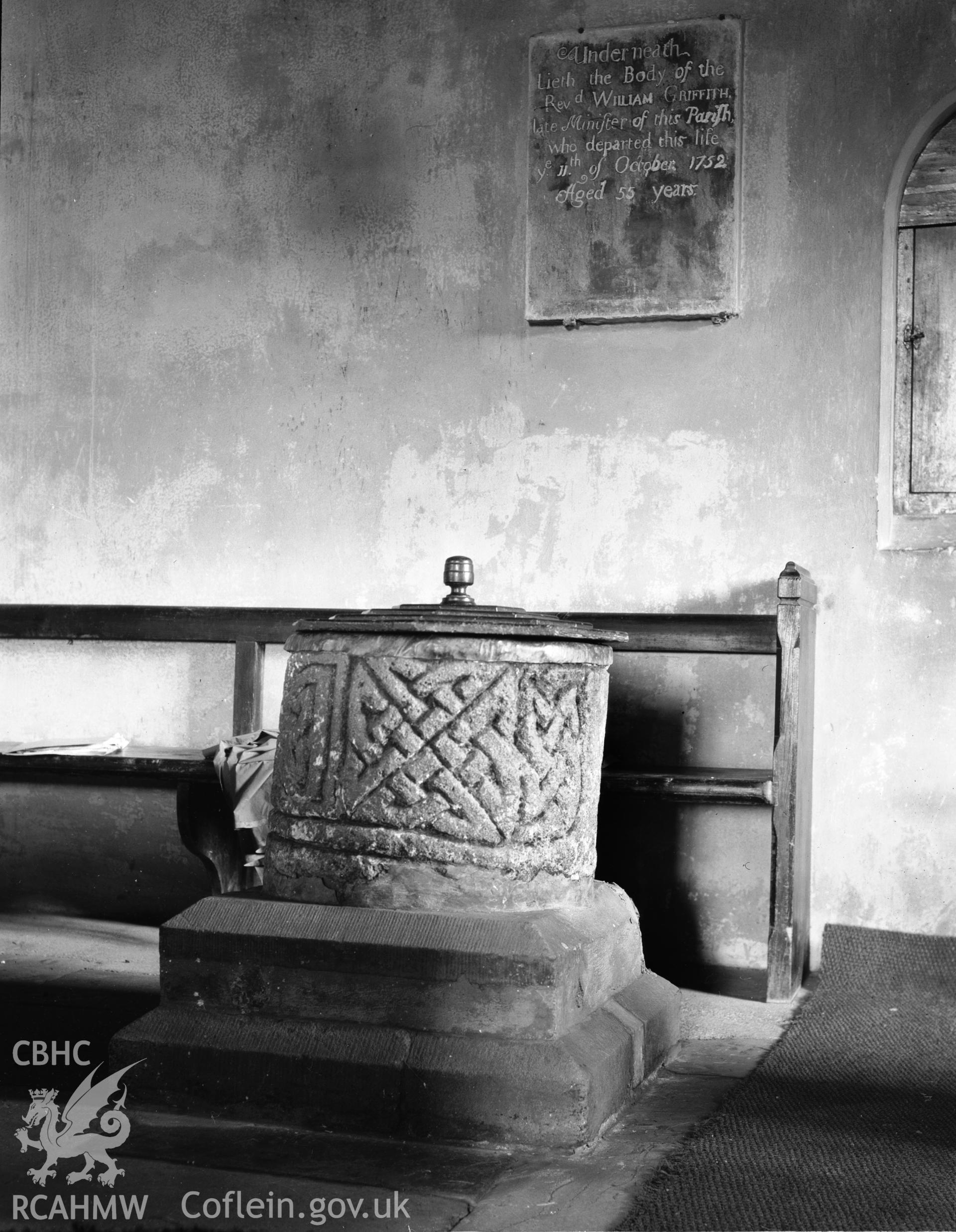 View of the font