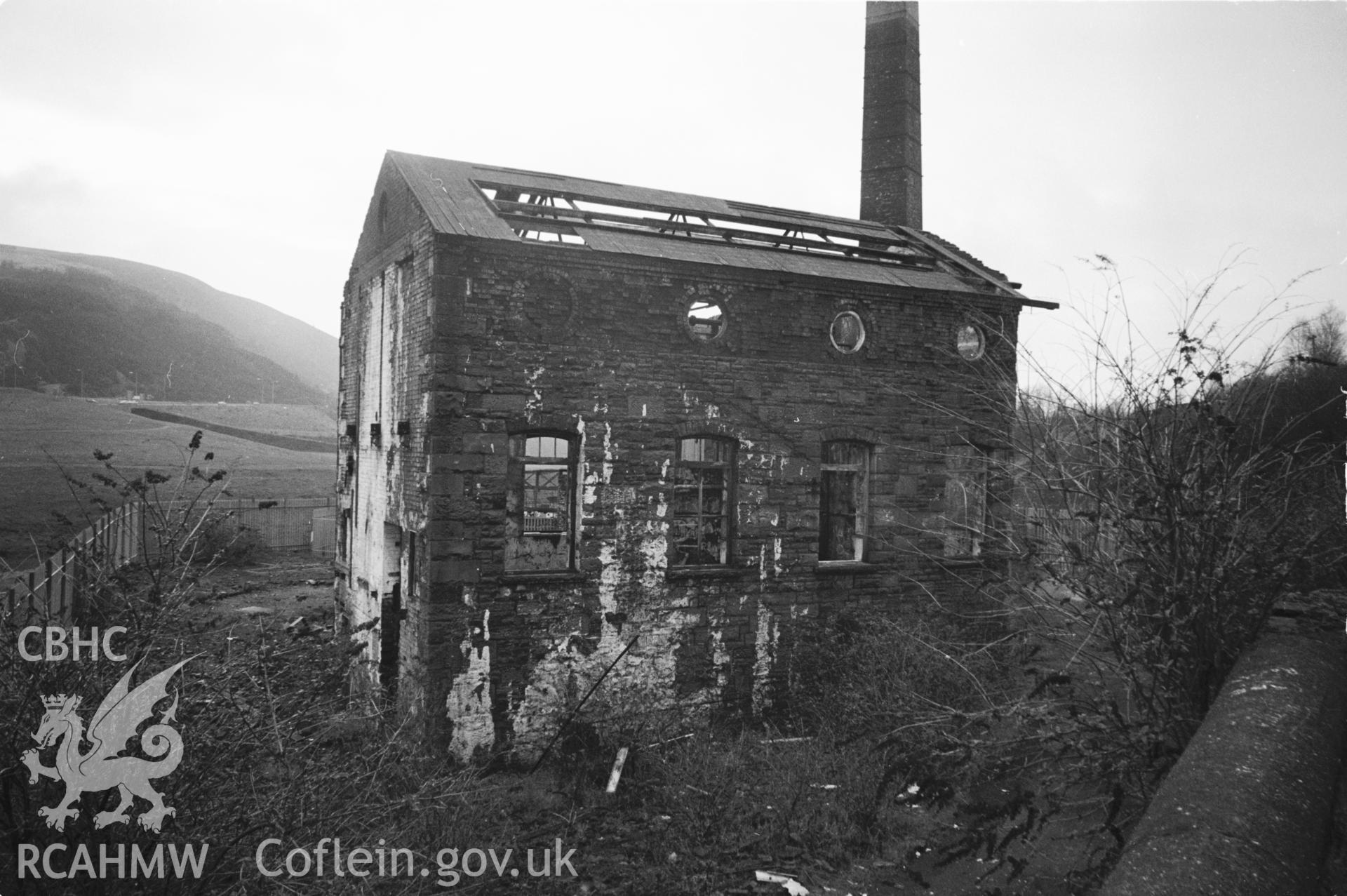 Photograph of Hafod Copperworks, from the north-west side.