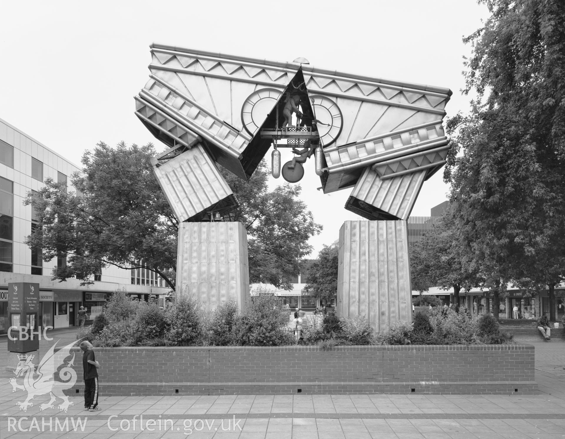 Structure showing angels on crank and bicycle(?). NA/GEN/98/046
