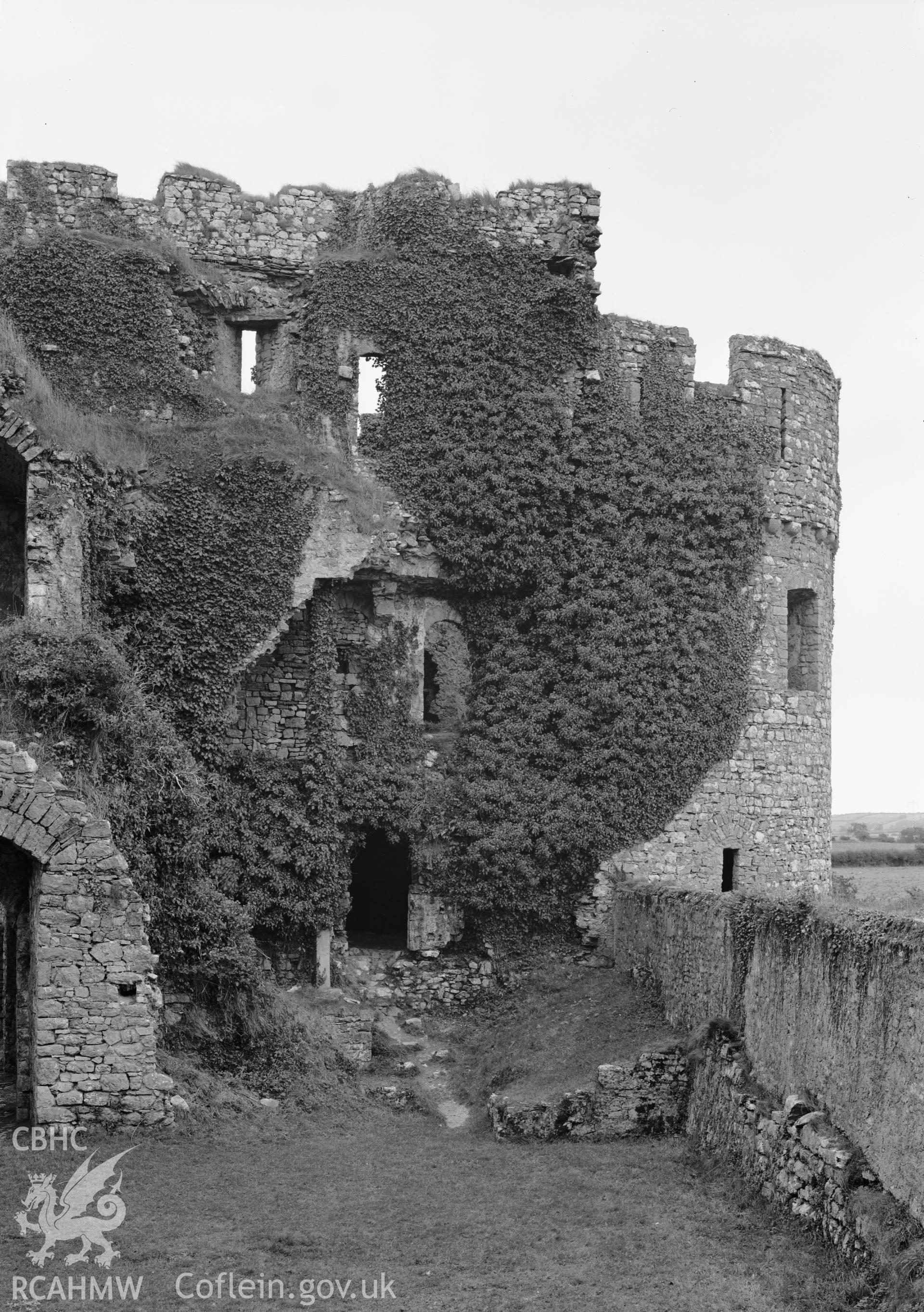 D.O.E photograph of Carew Castle.