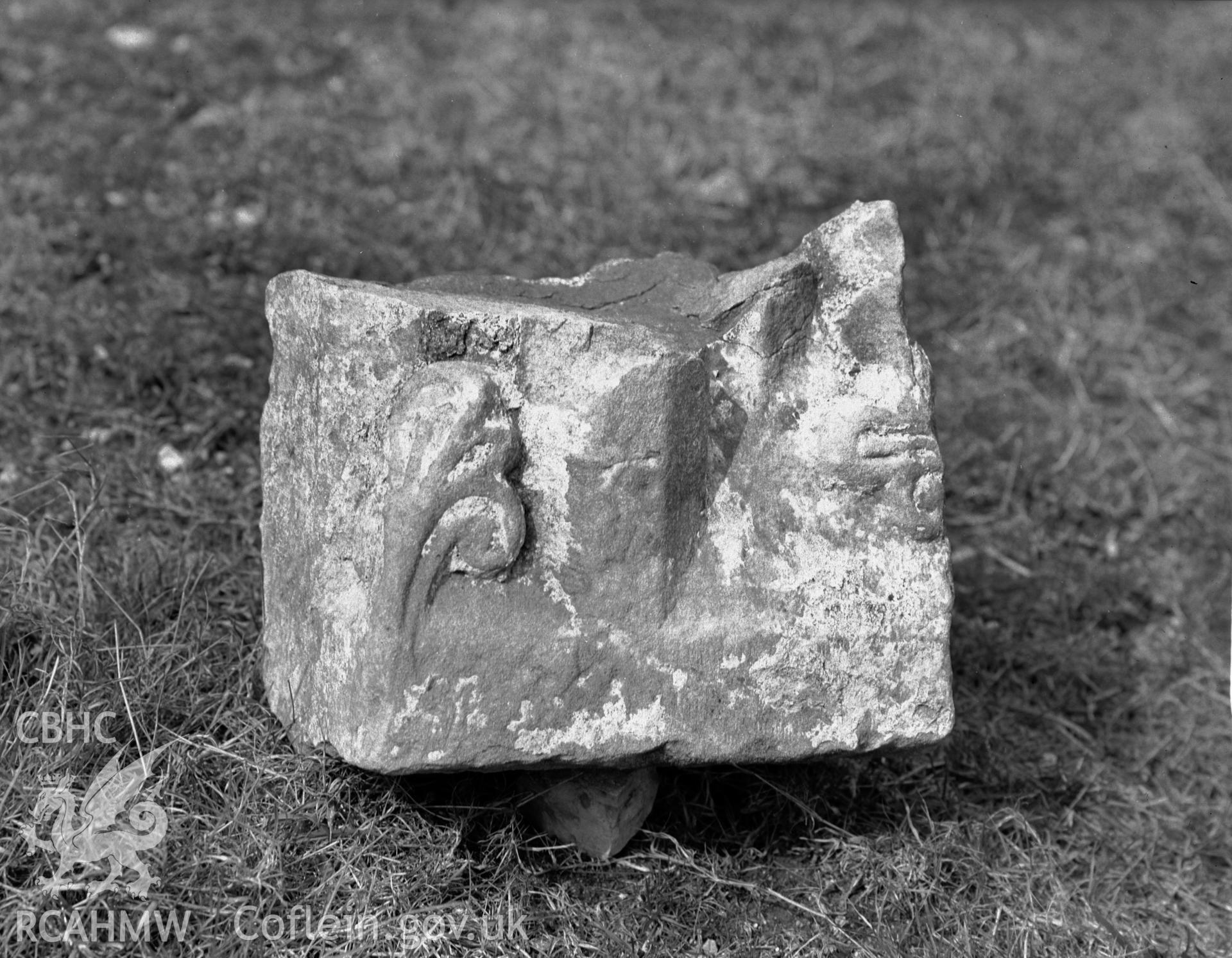 Loose carved stone.