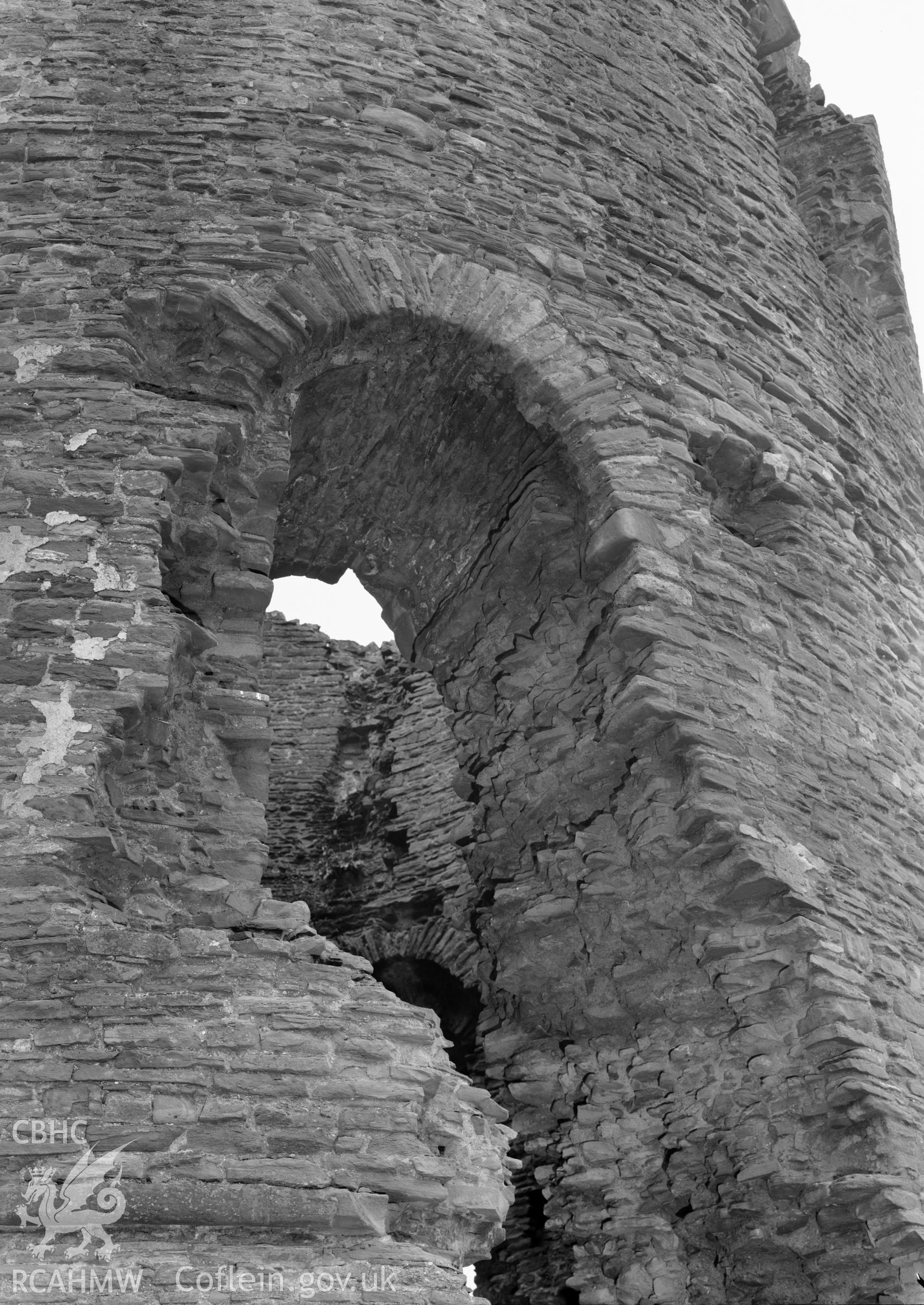 D.O.E photograph of Skenfrith Castle - main entrance to keep.