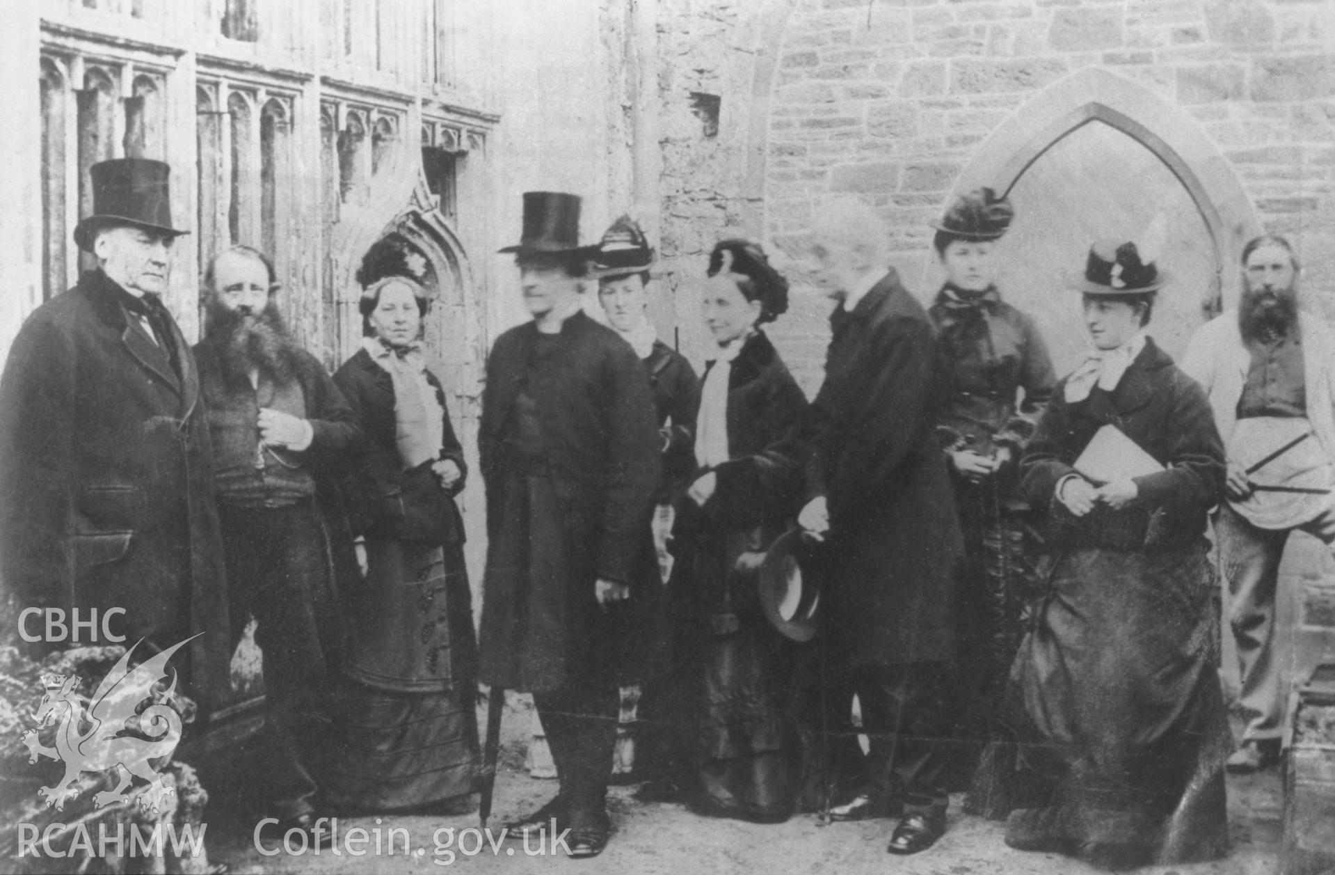 Copy of group photograph:SCott, Freeman, Basil Jones, James Aden etc C. 1860