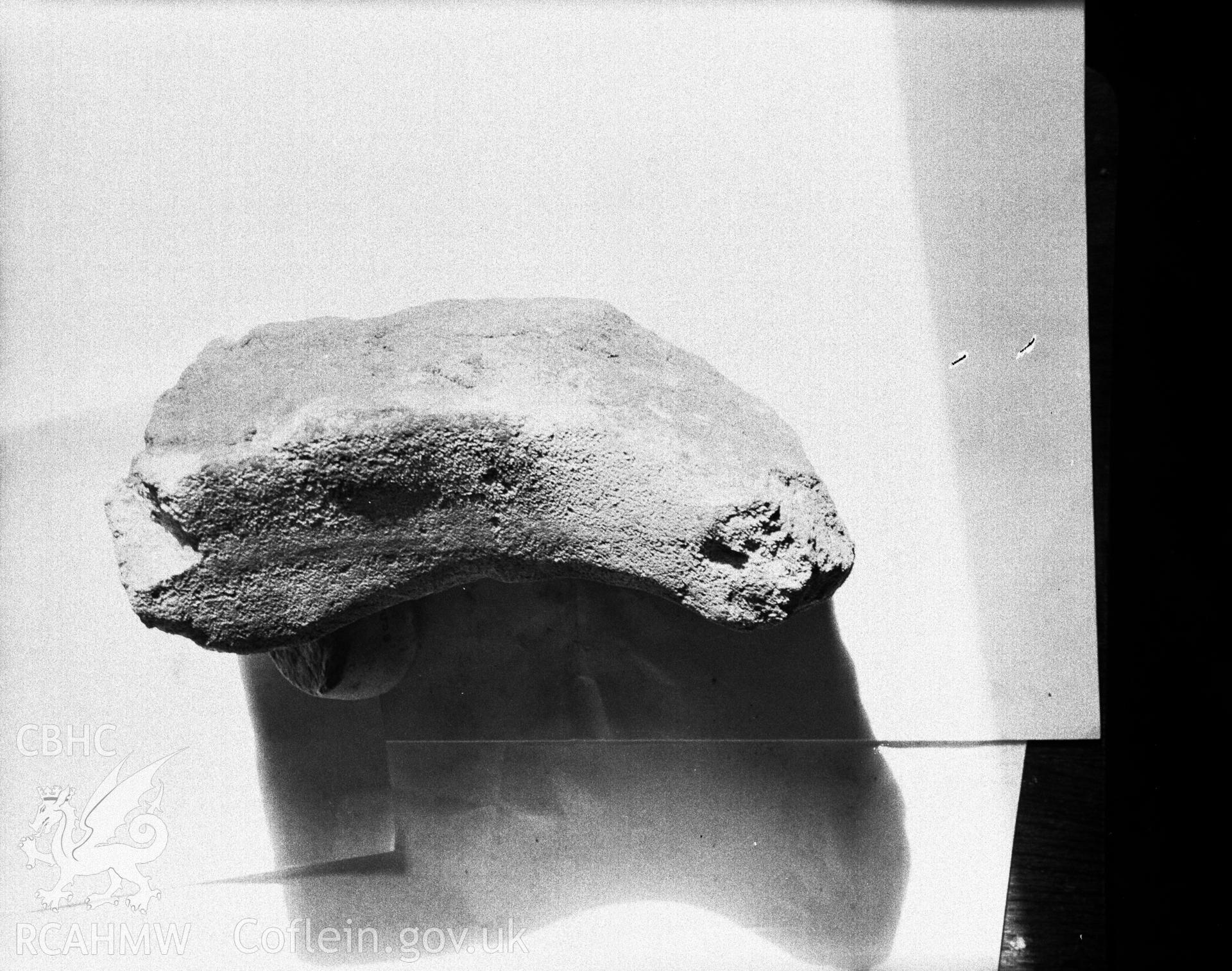 Stone from the chamber.