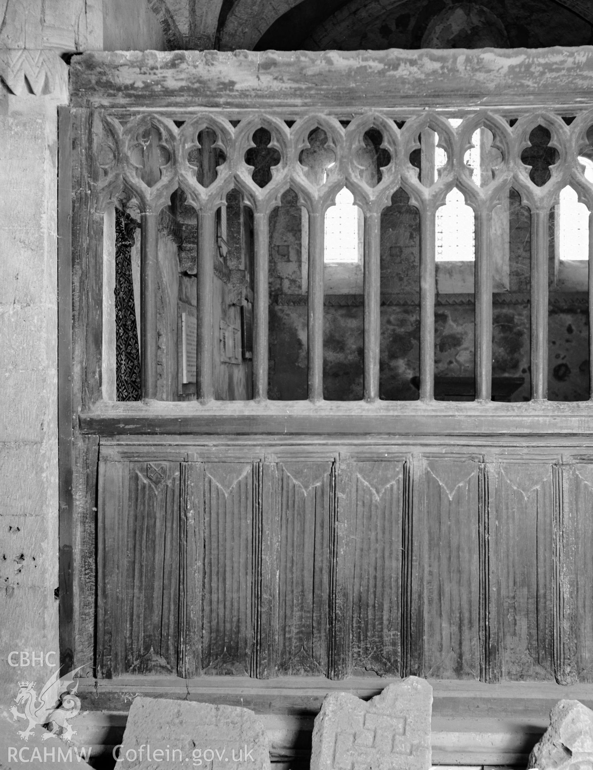 Chancel screen.