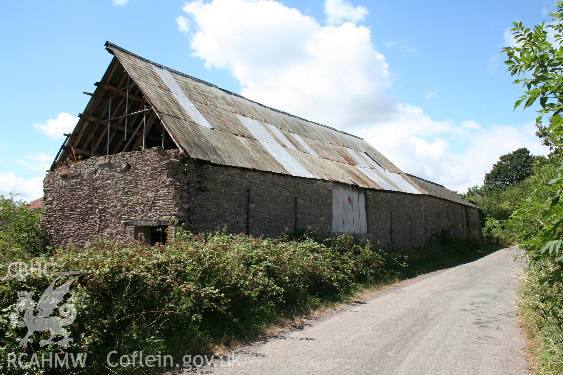 Barn 3/4 view from east.