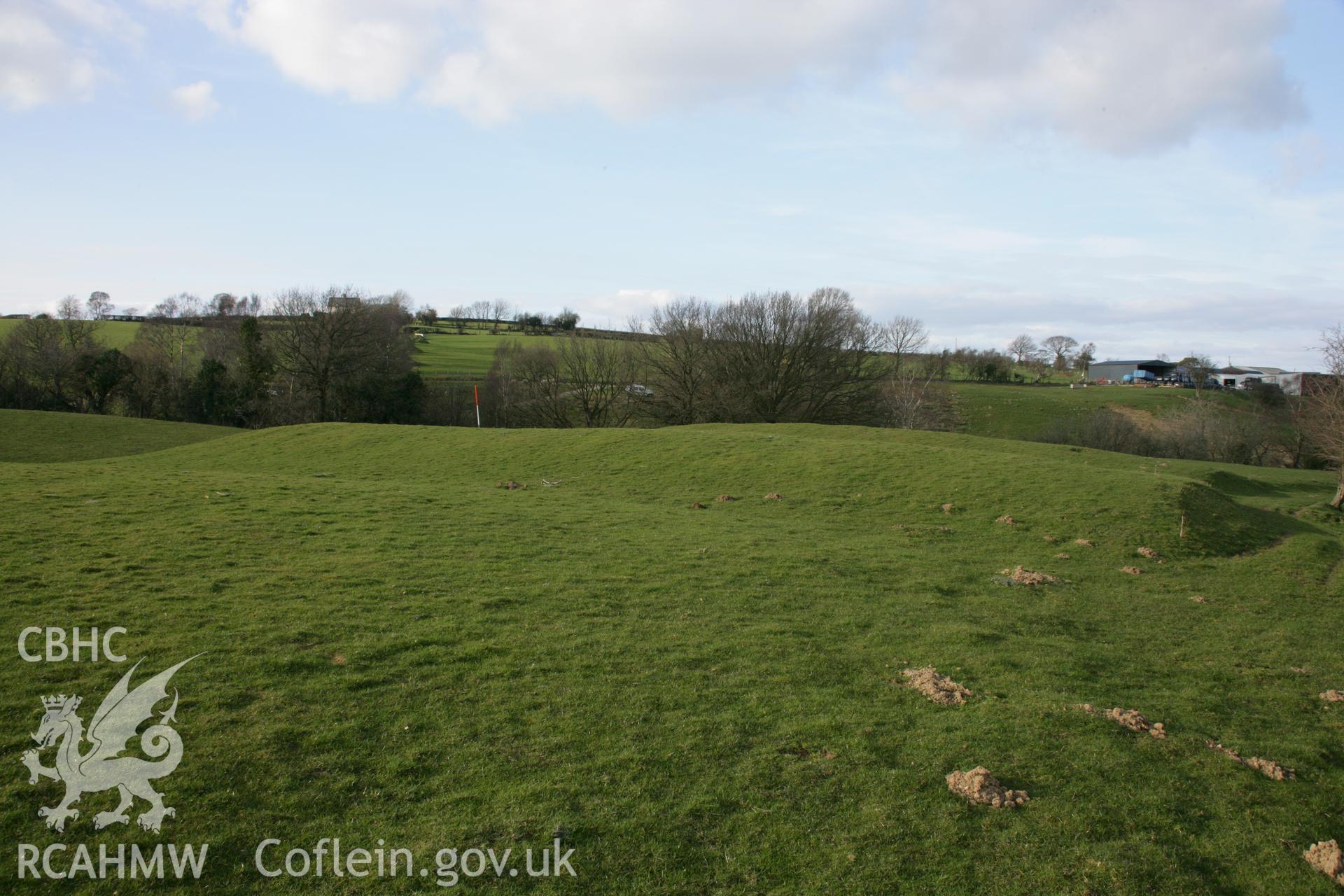 Main ramparts from south-east.