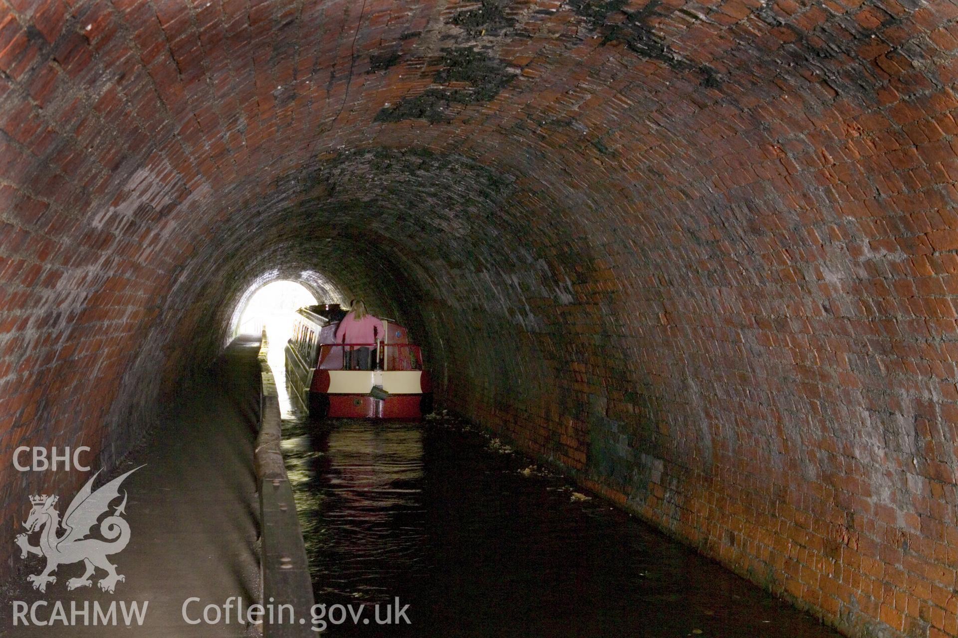 Interior, canal boat heading south, distant view.