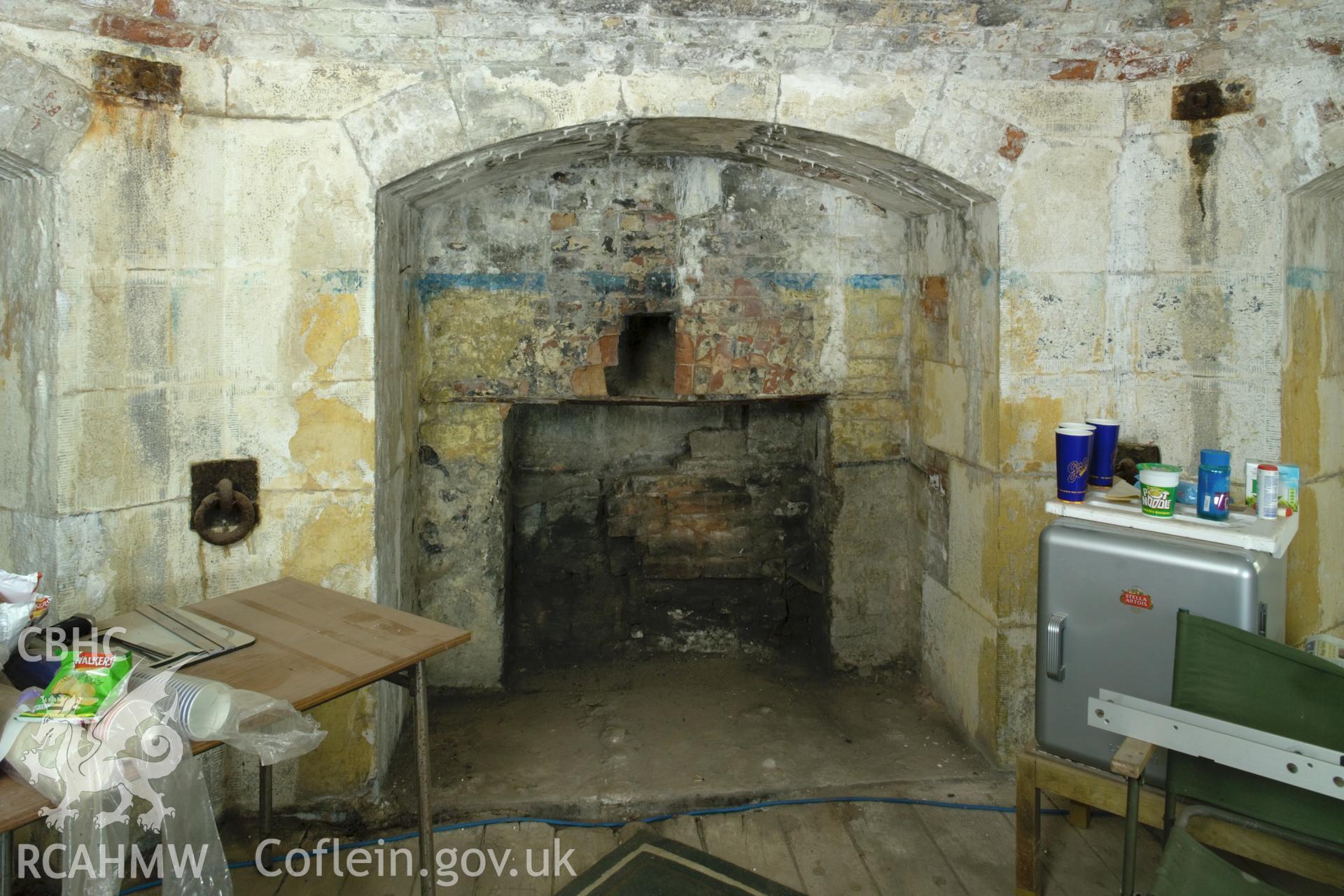 First floor fireplace.