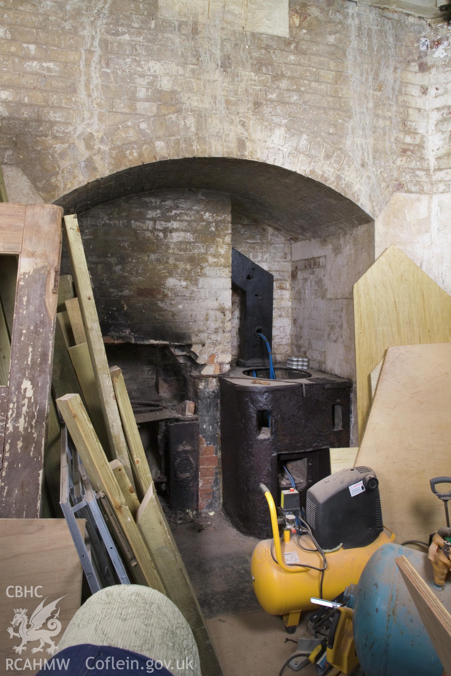 Ground floor stove and water heating.