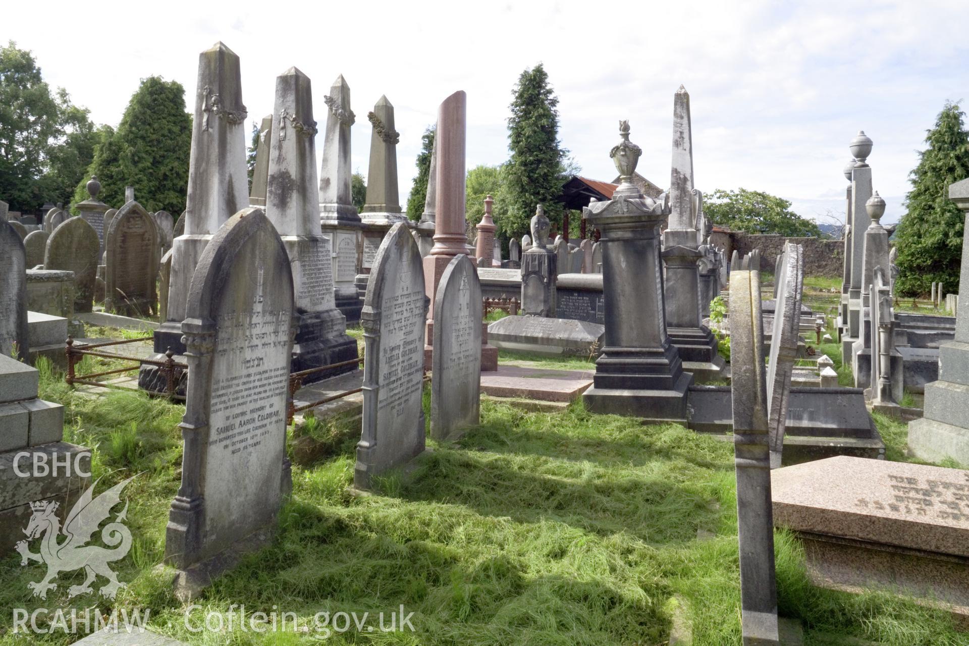 Views in graveyard.