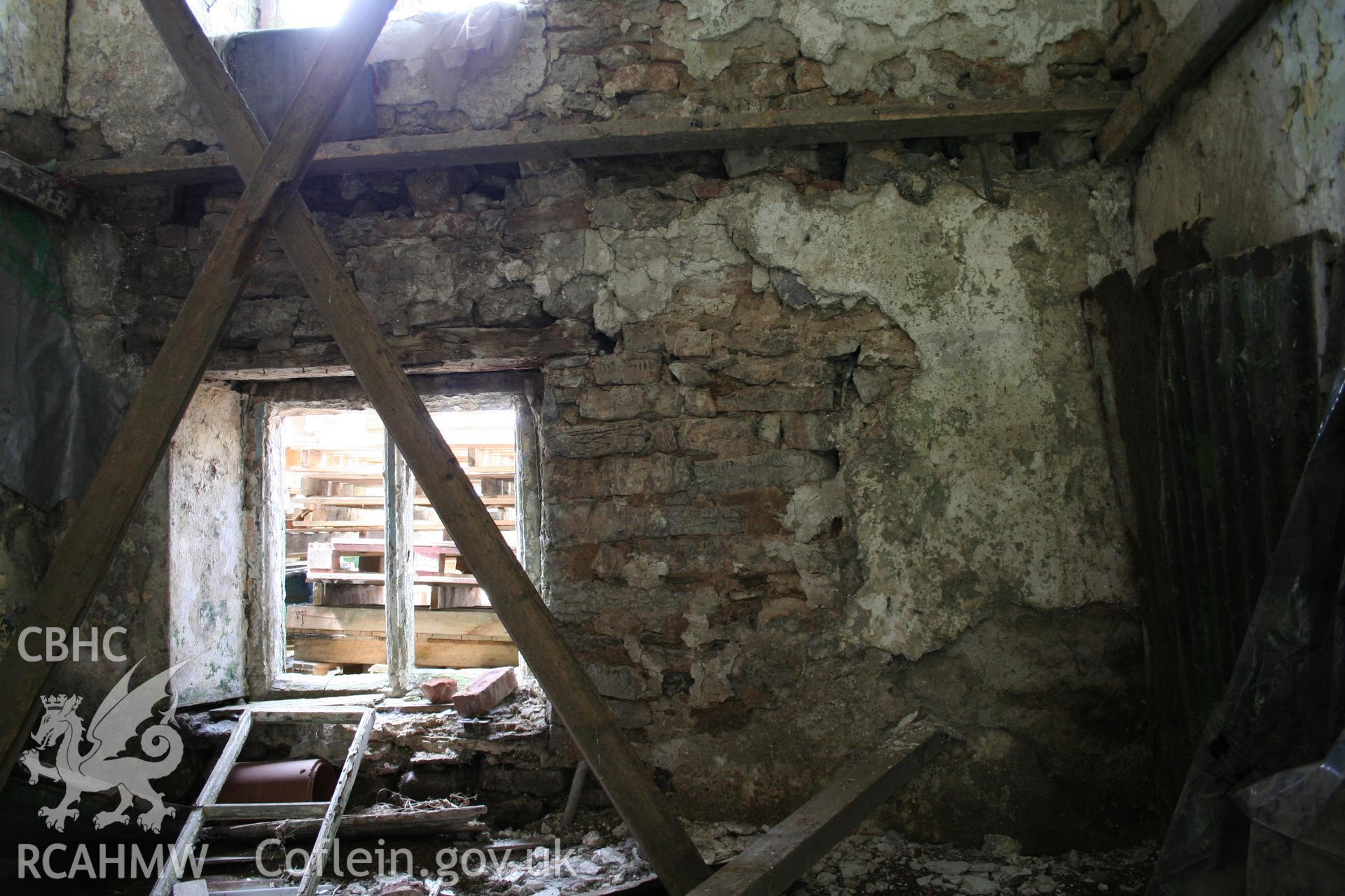 Kitchen/living-room window, note s/j to right for doorway.