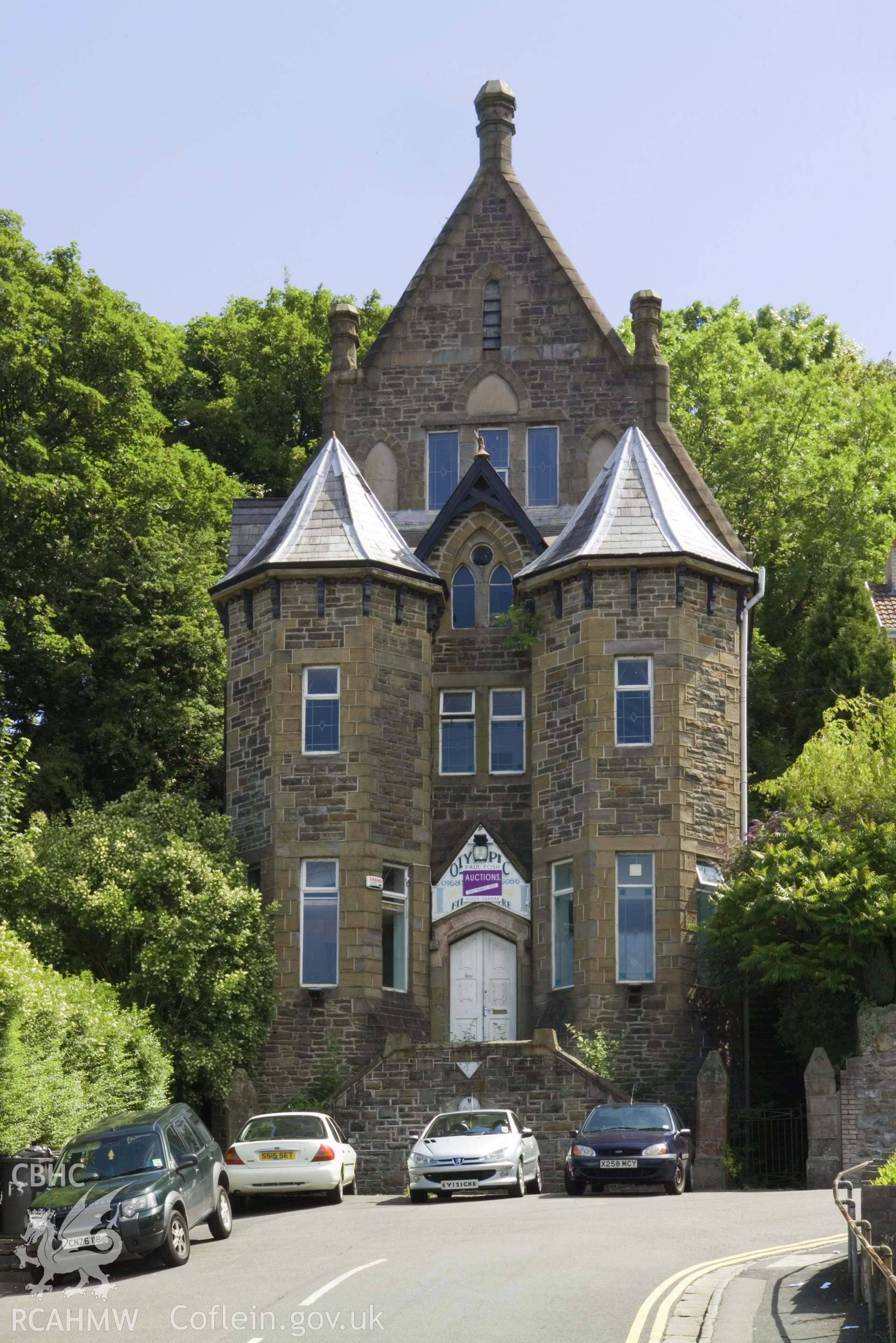 Exterior from west.