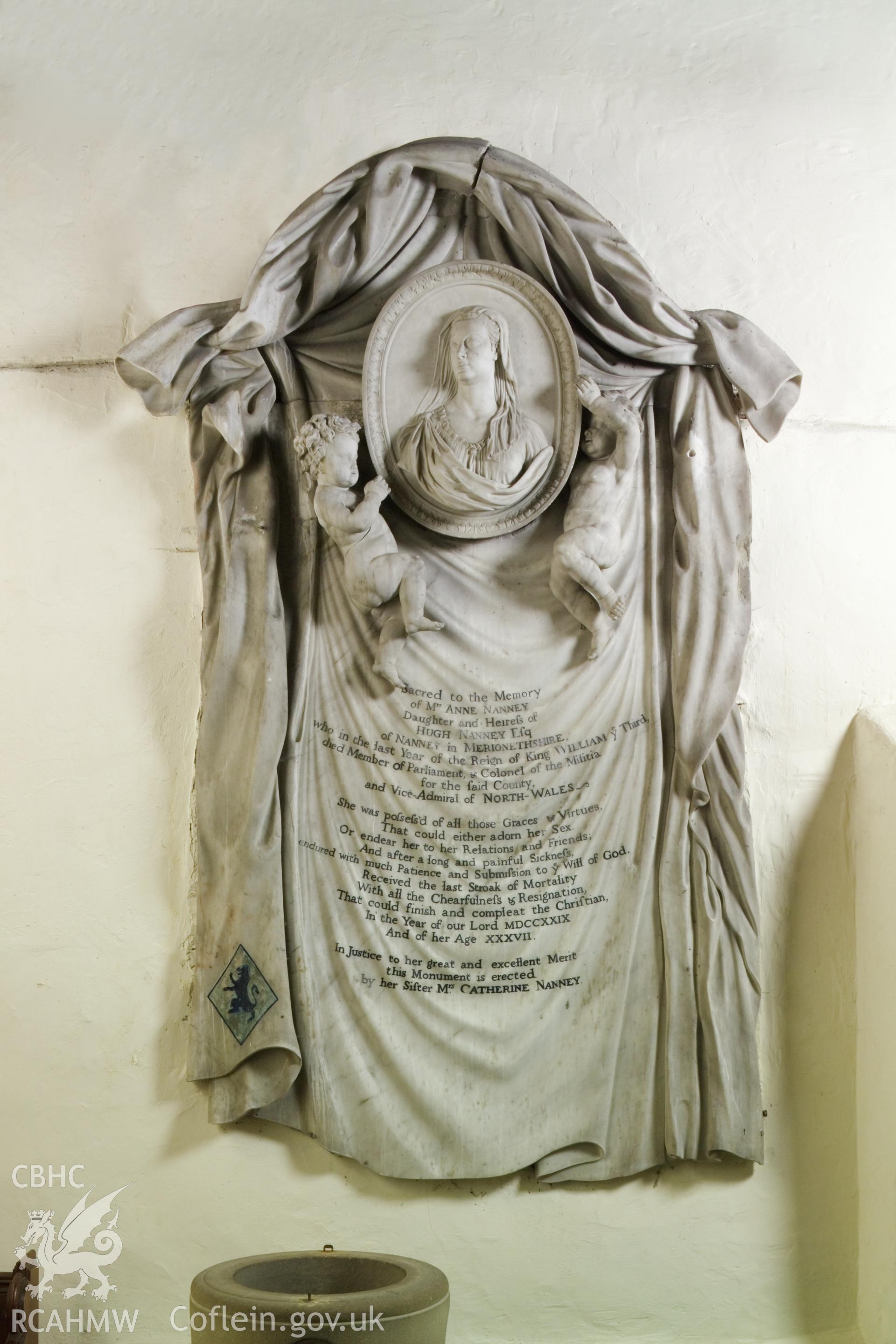 Interior view showing the Nanney Memorial.