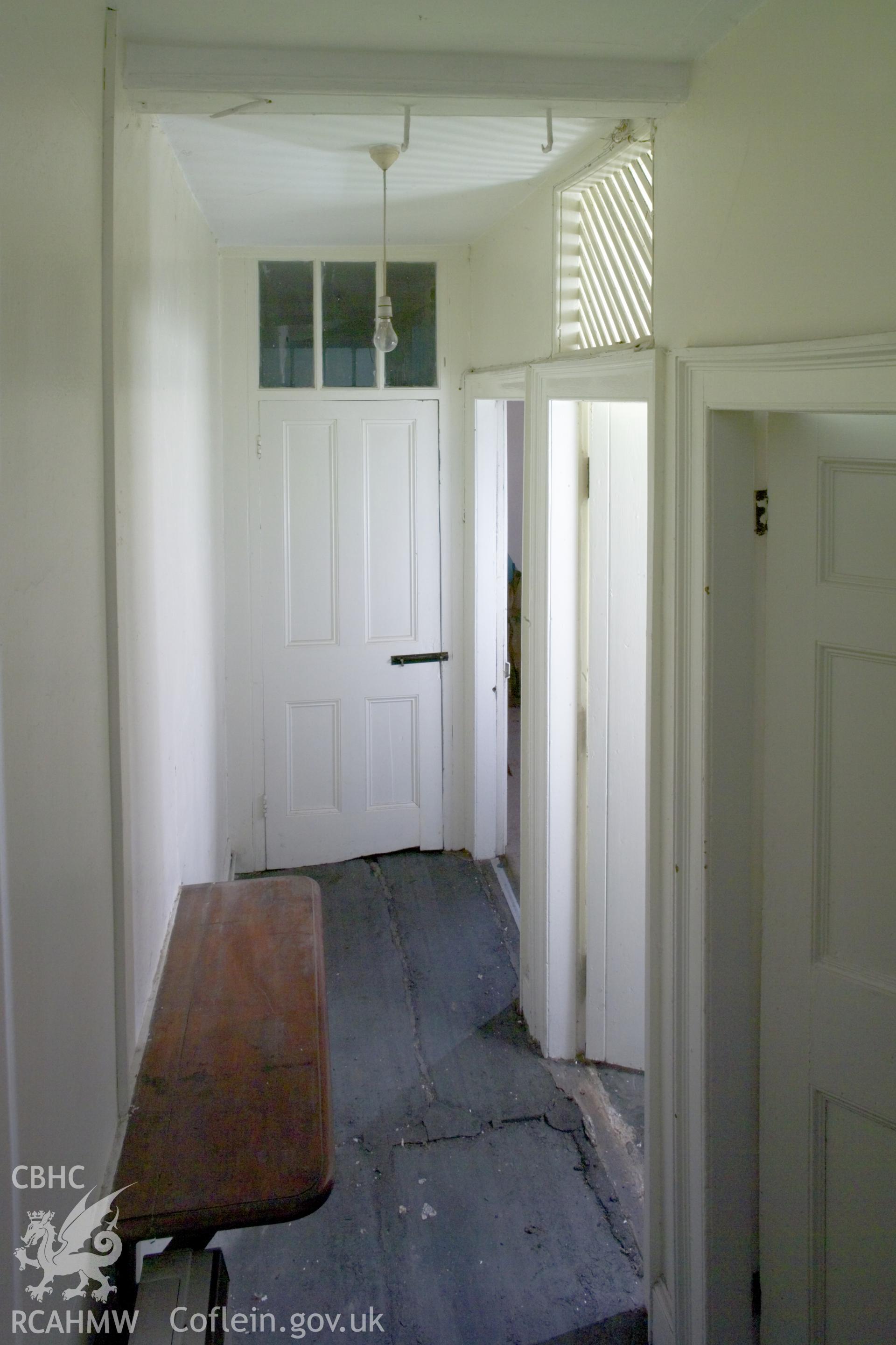 Basement corridor.