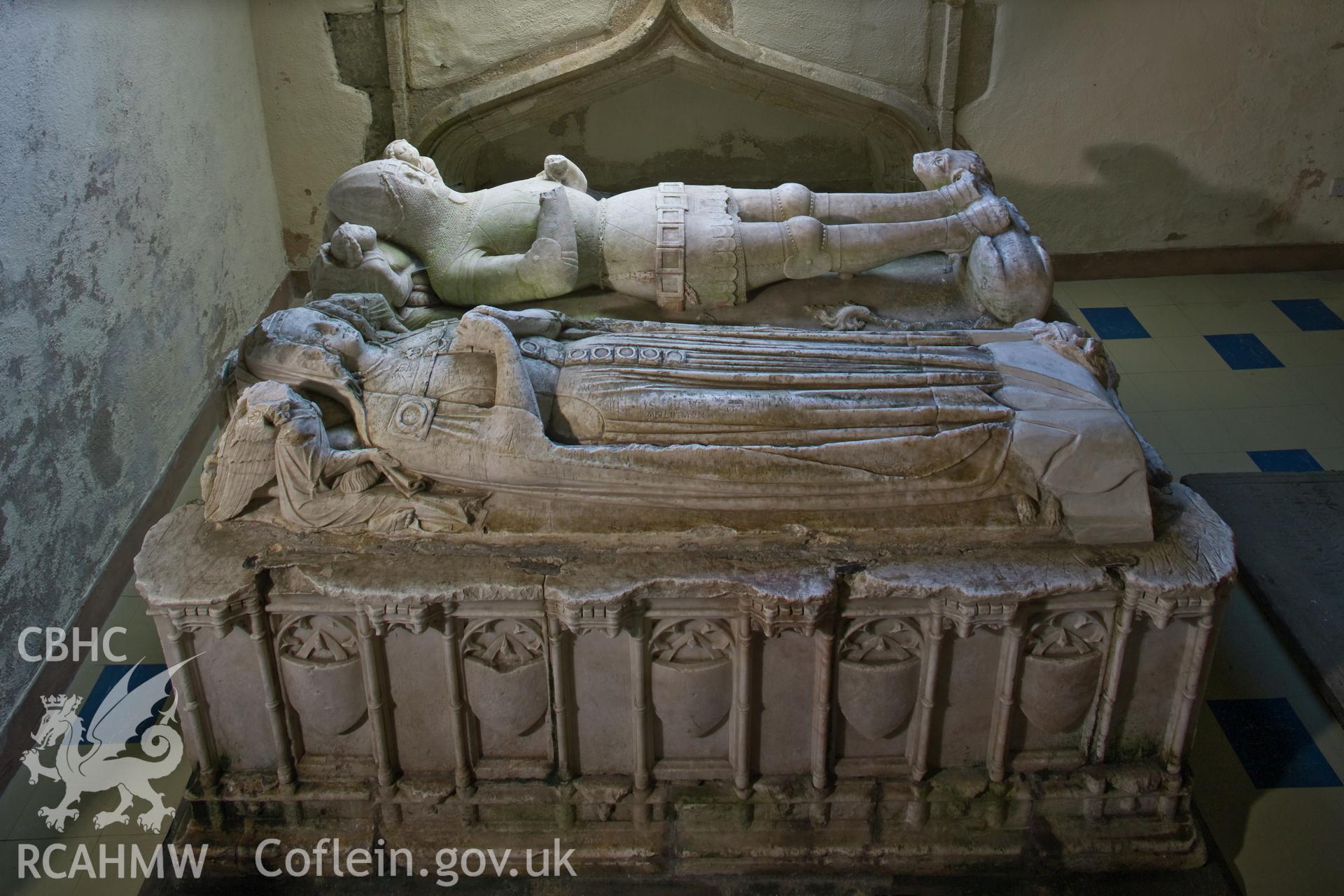 Tomb in chapel.