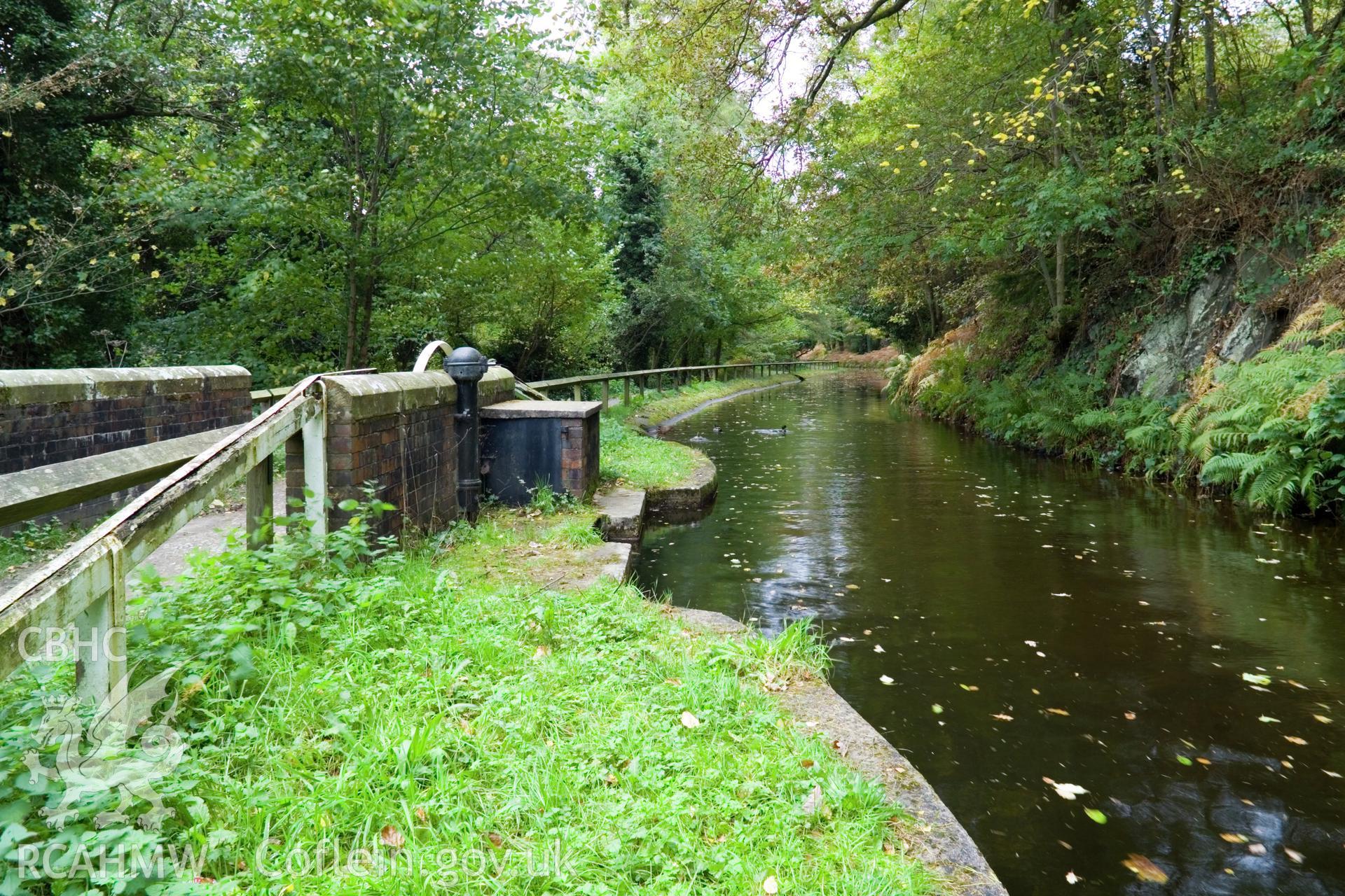Canal and sluice from north.