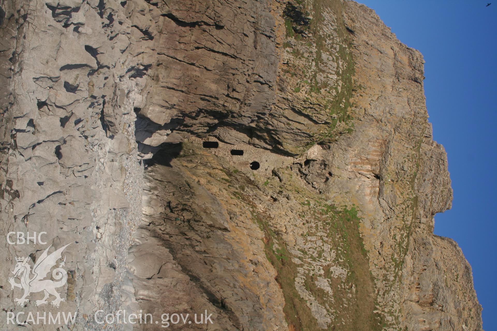 Culver Hole Dovecote. View at low tide.