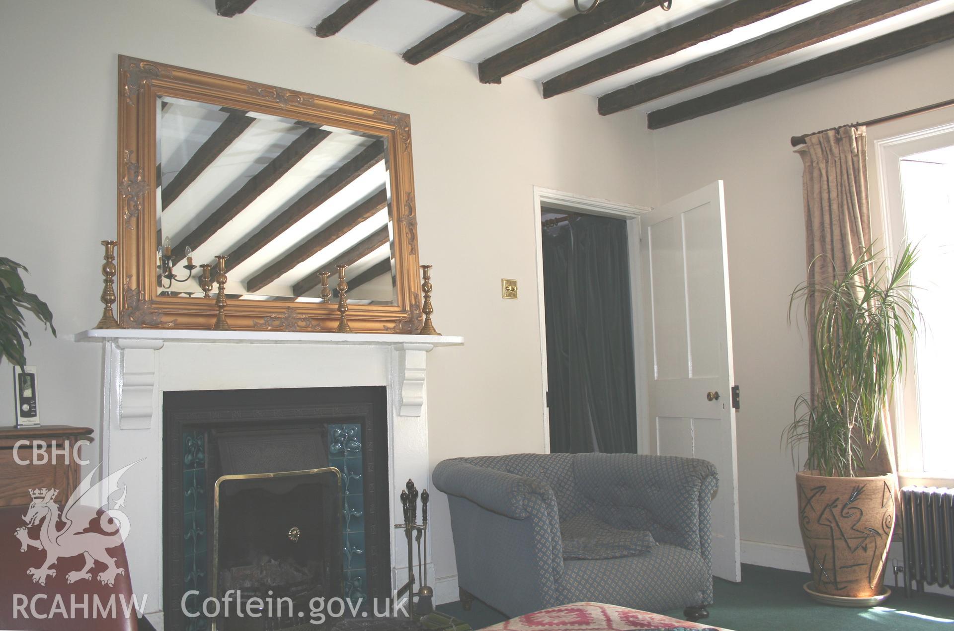 Wood bank Cottage Pontcysyllte. Interior, ground-floor parlour.