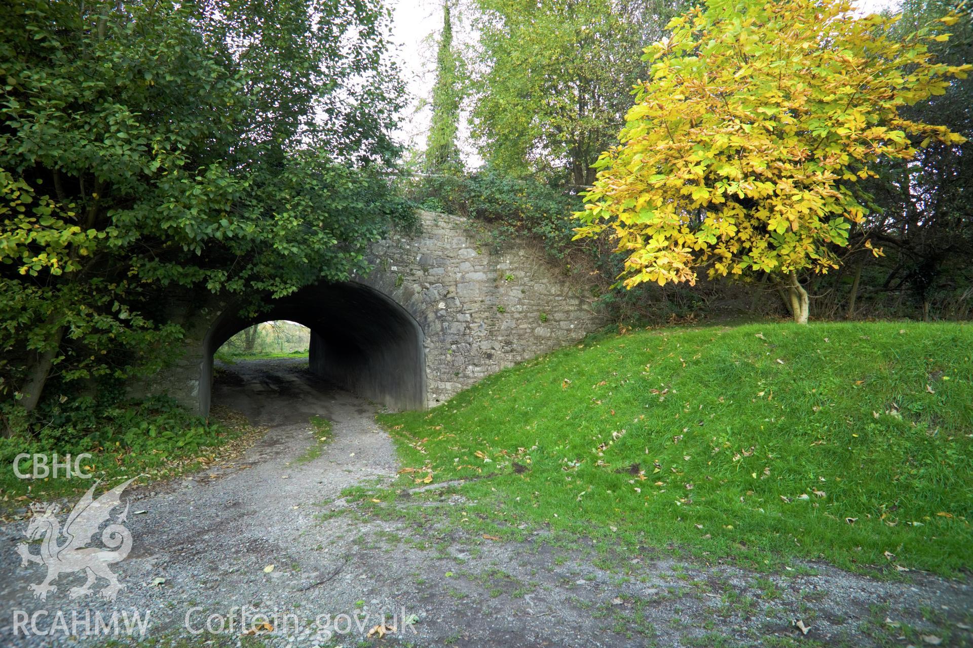 View of aqueduct from south.