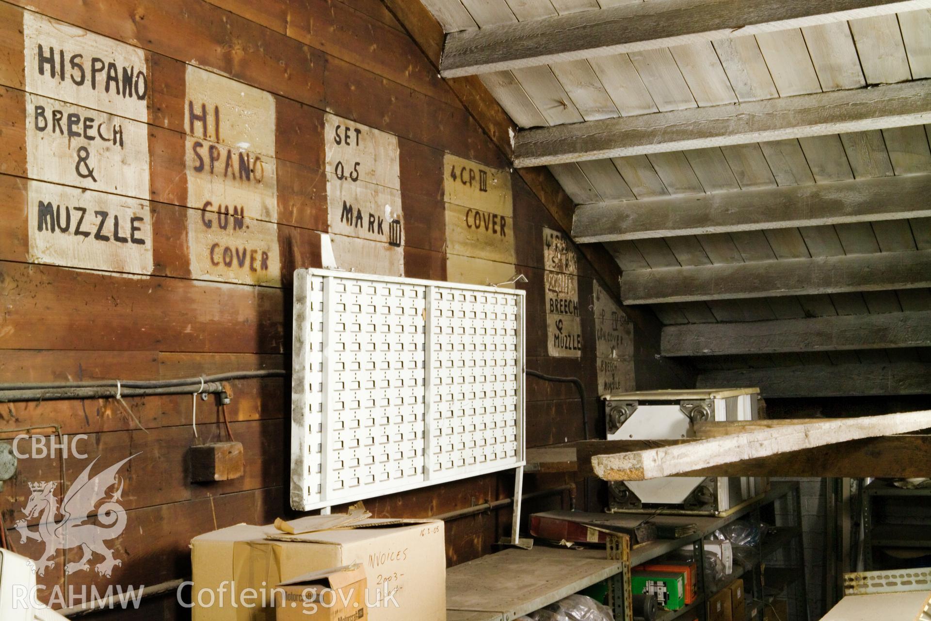 Interior first floor , north wall, lettering 16.