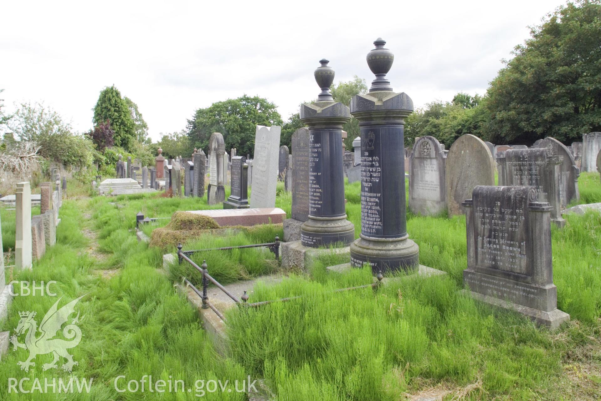 Views in graveyard.