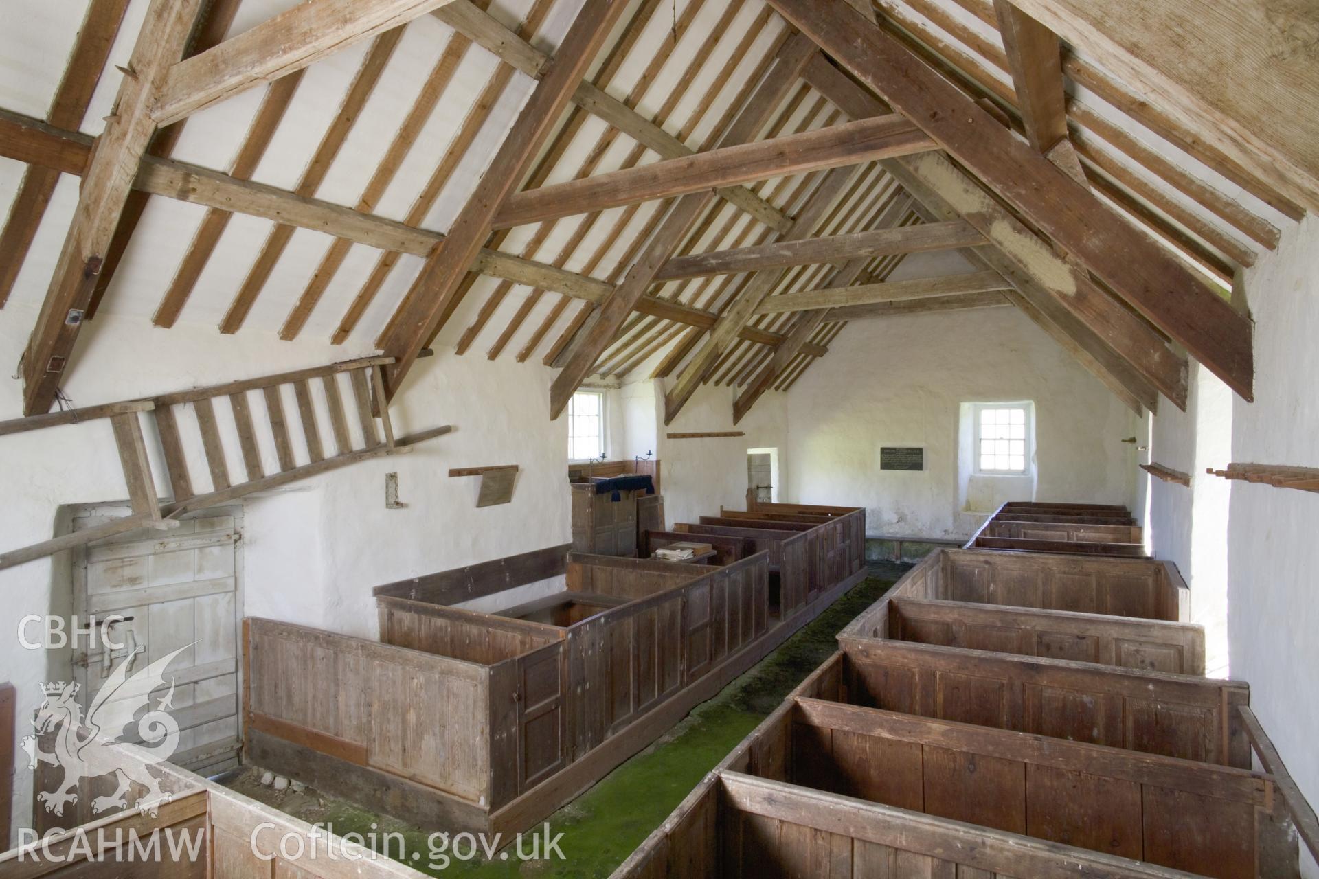 Interior looking west.