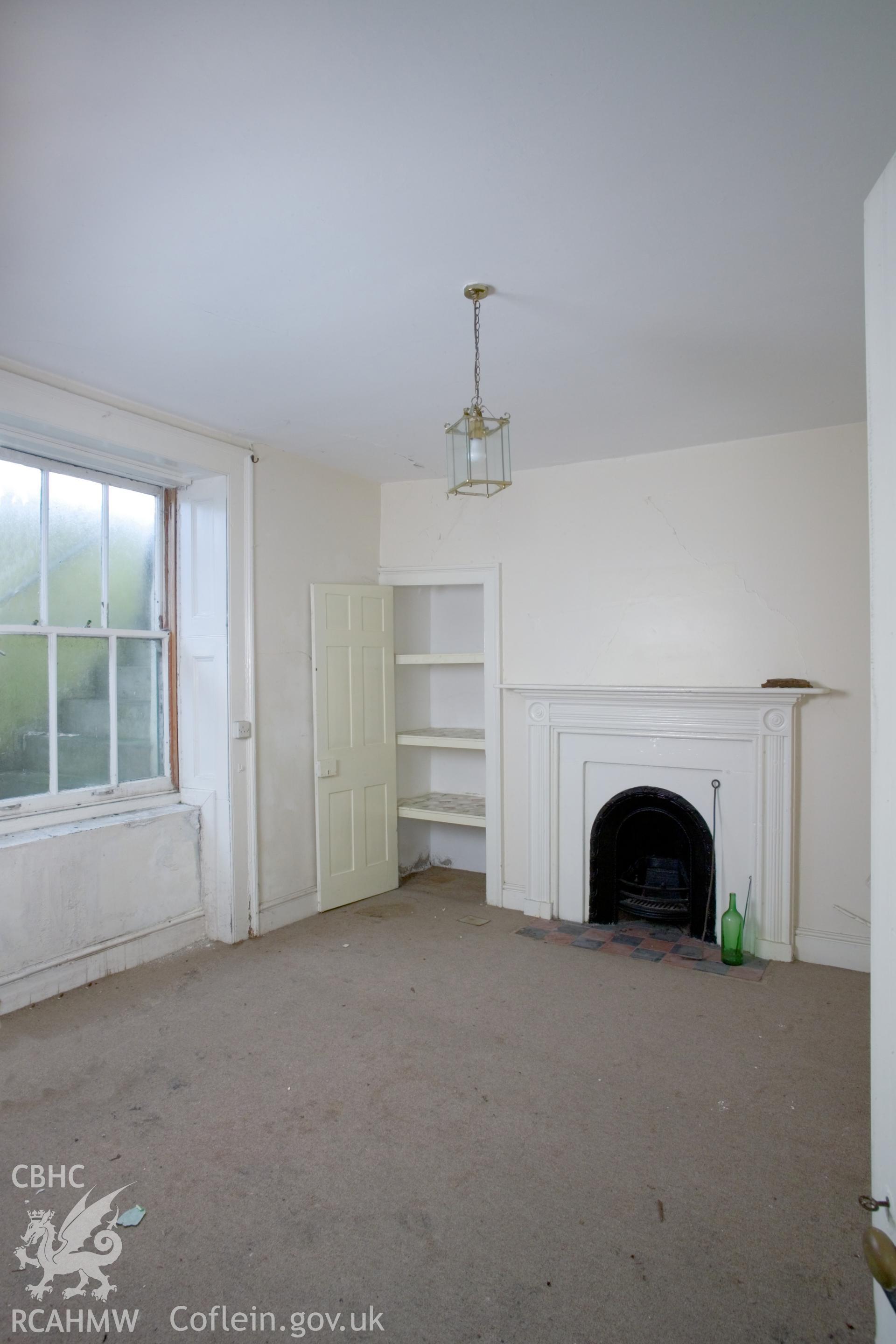 Basement front room.