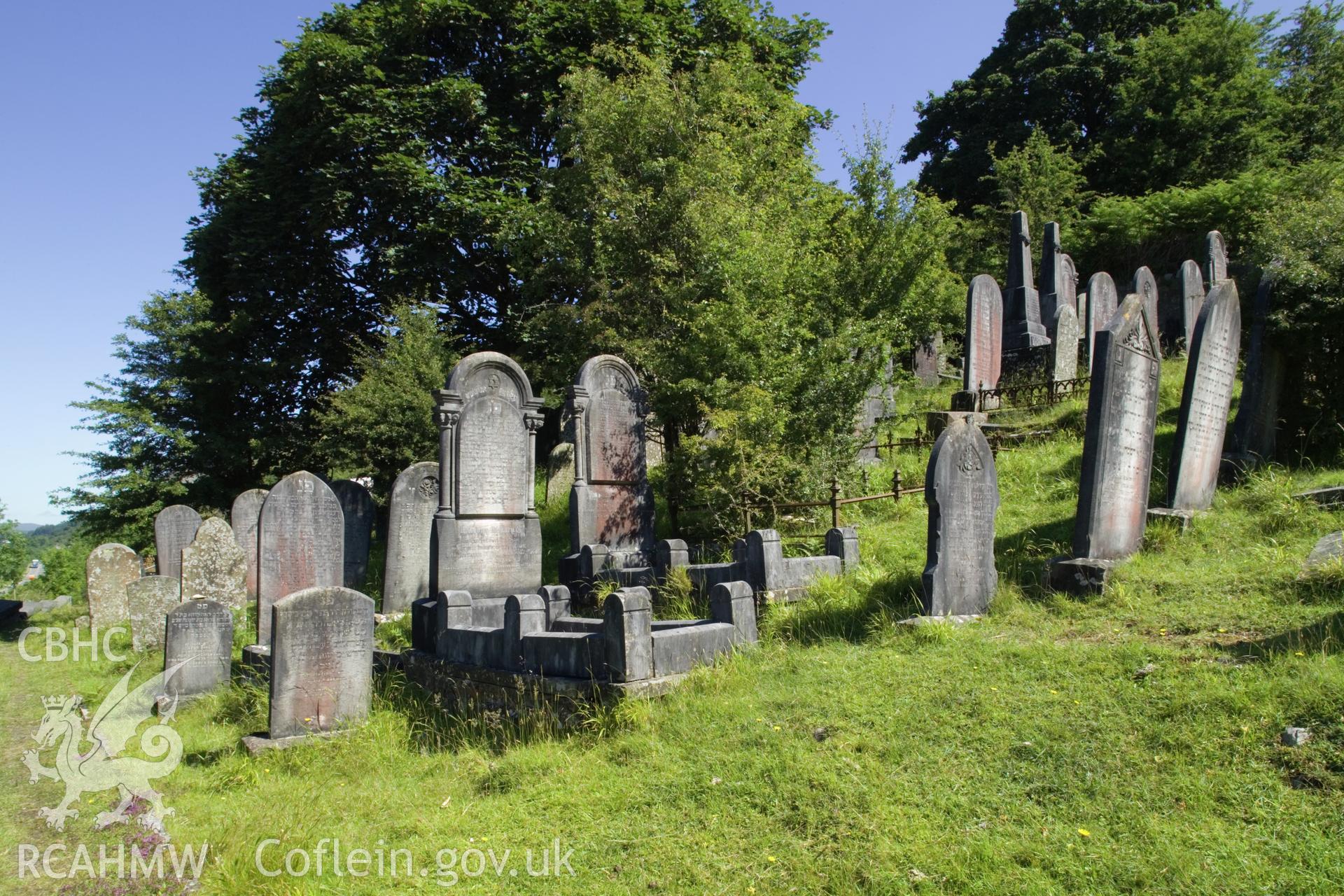 Views in graveyard.