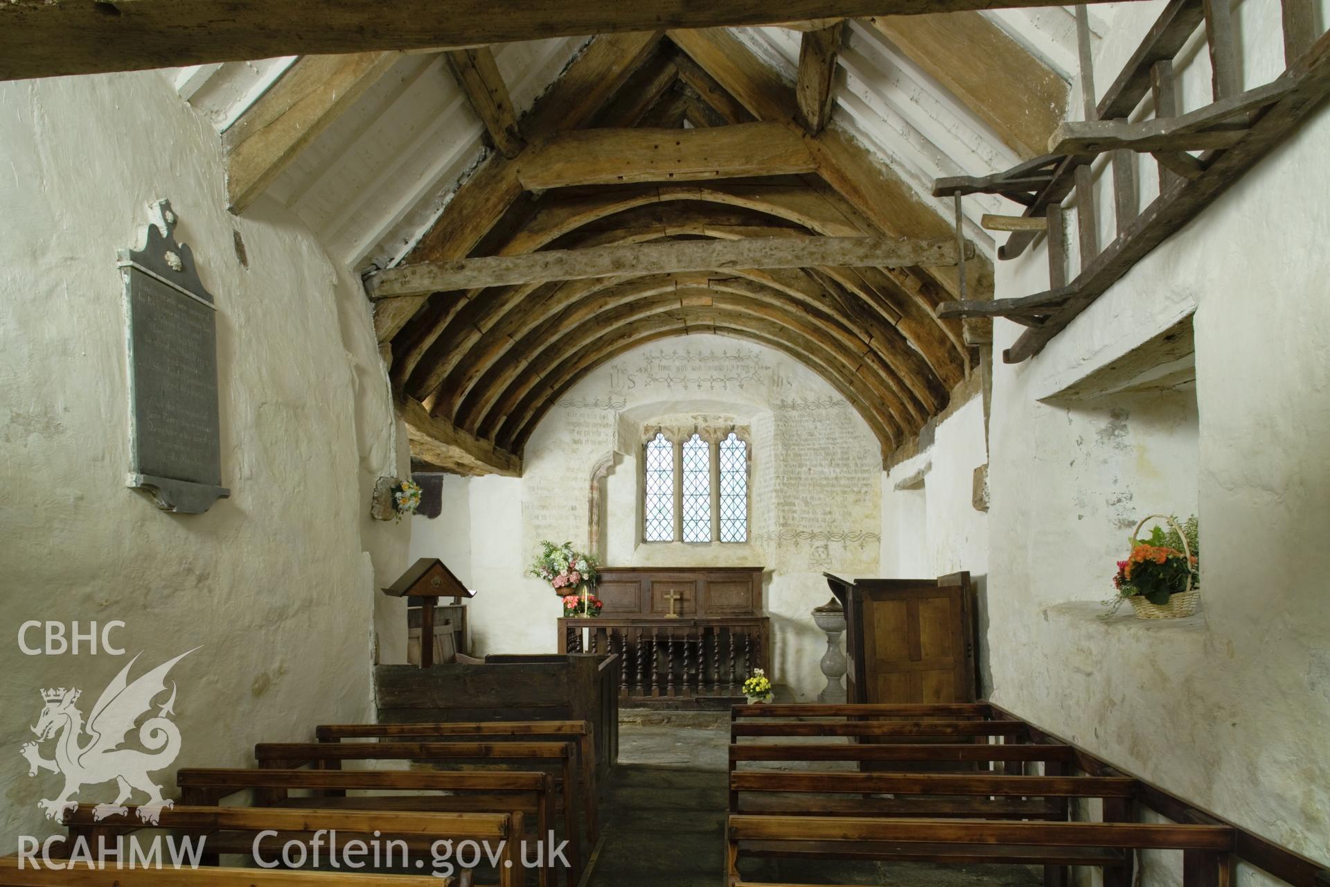Interior looking east.