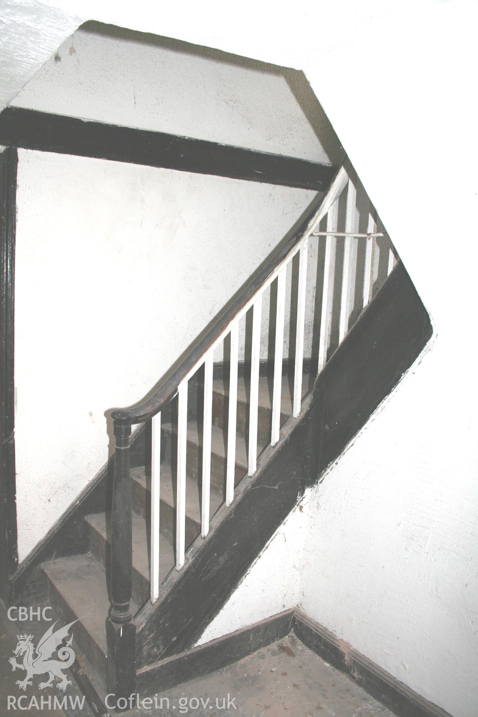 Interior ground-floor stair from hall