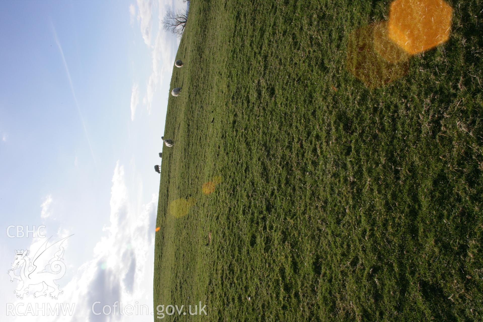 Pentre Camp: view of north-eastern hillfort defences, seen from outside the fort