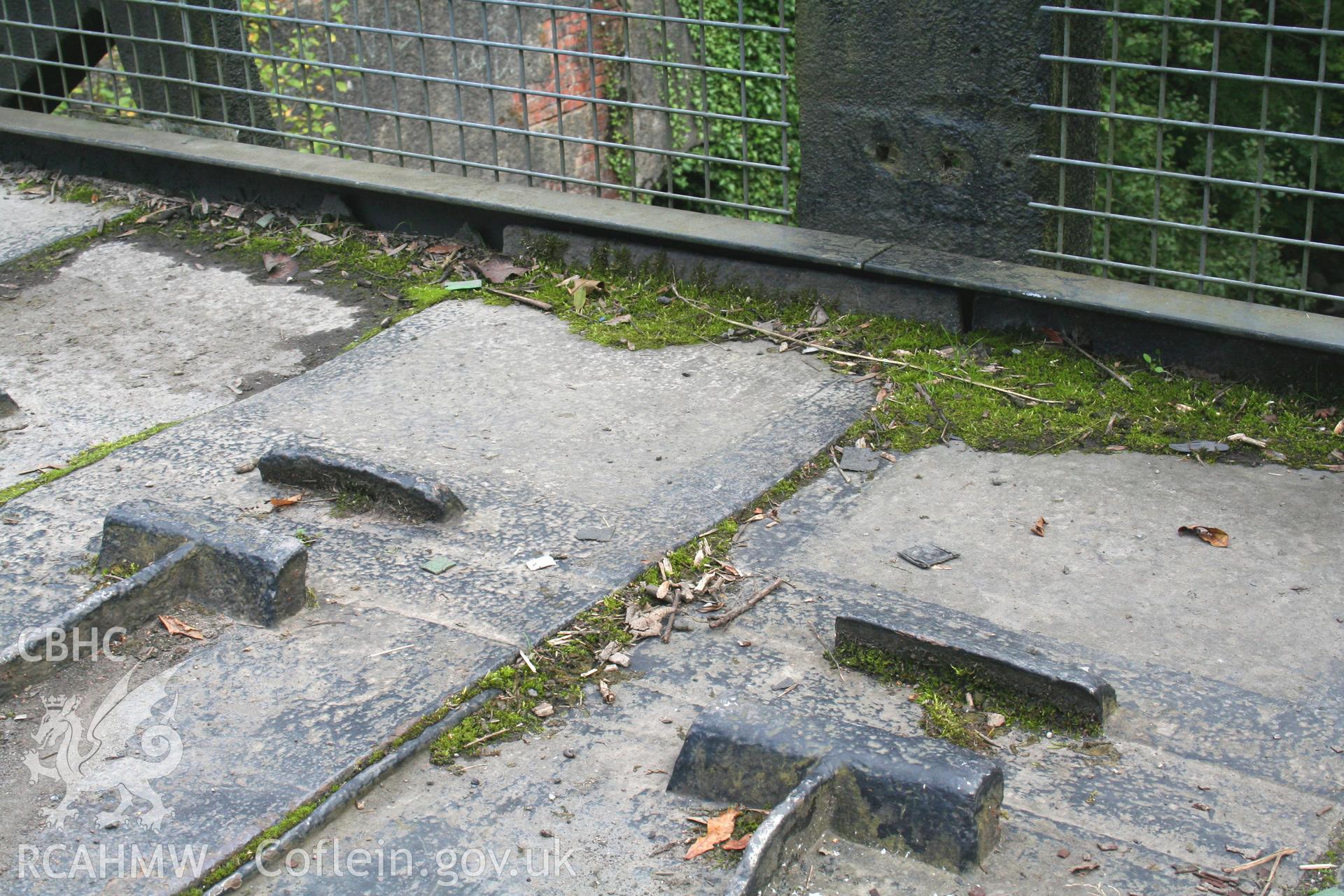 View of tramway plates.