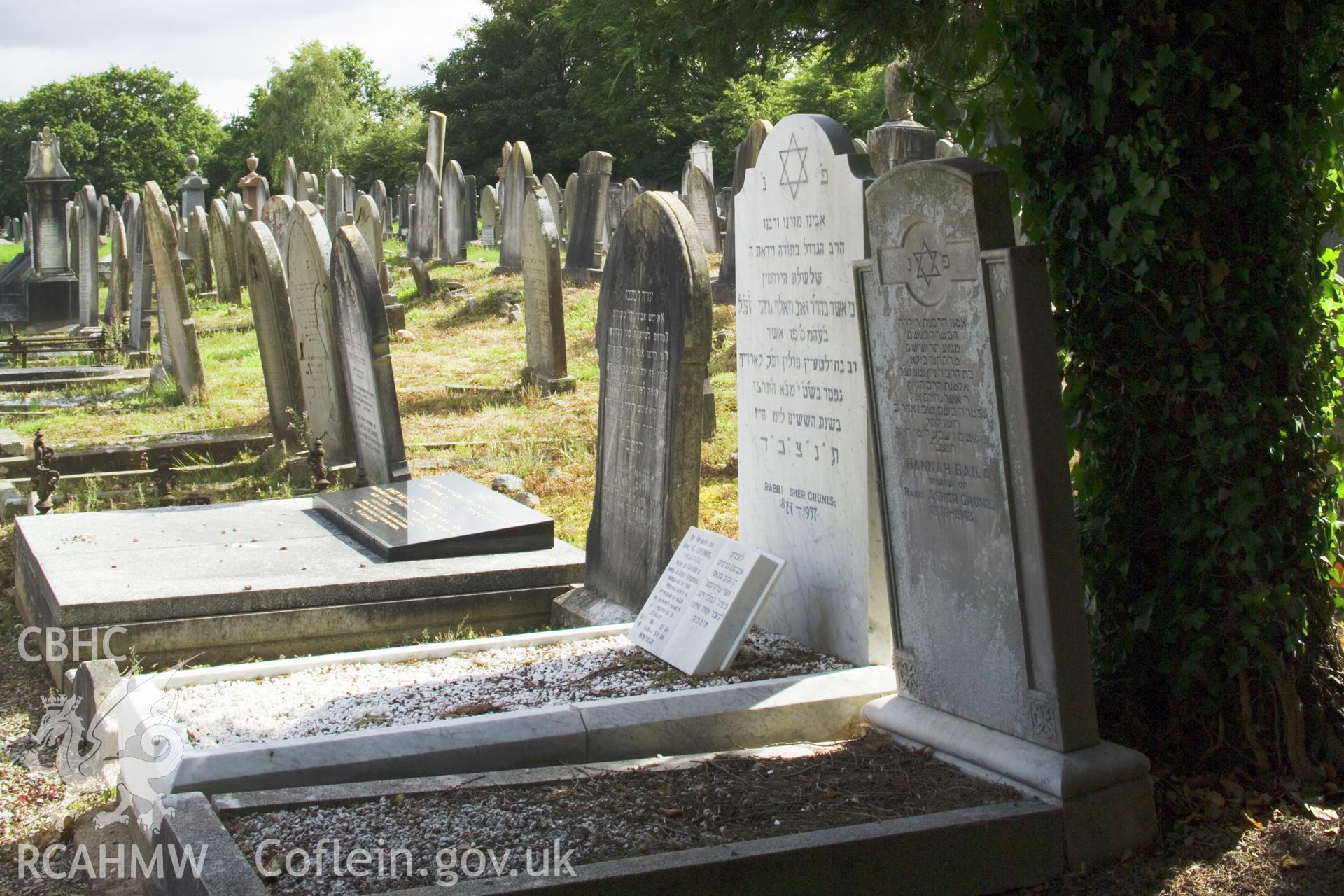 Views in graveyard.