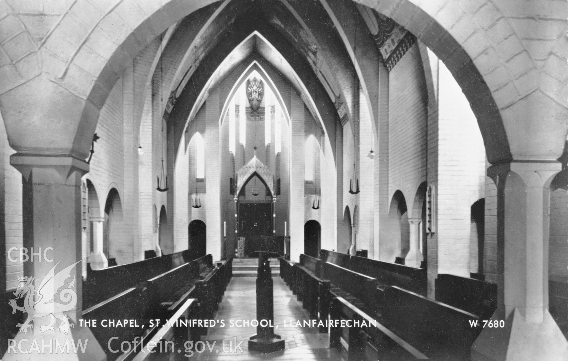 Interior view of the Chapel at St. Winifred's School.