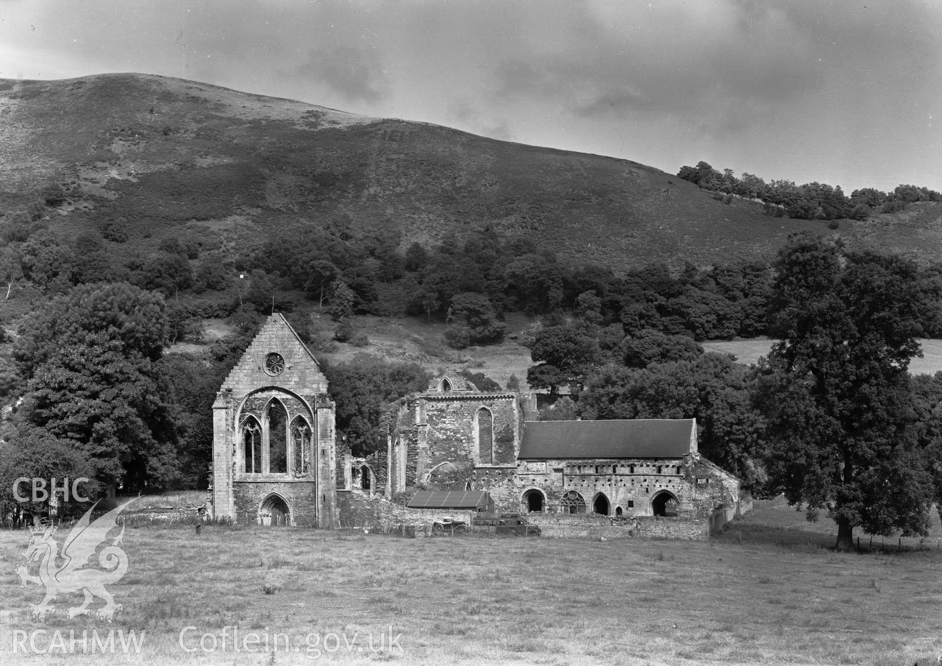 D.O.E photograph of Valle Crucis Abbey.