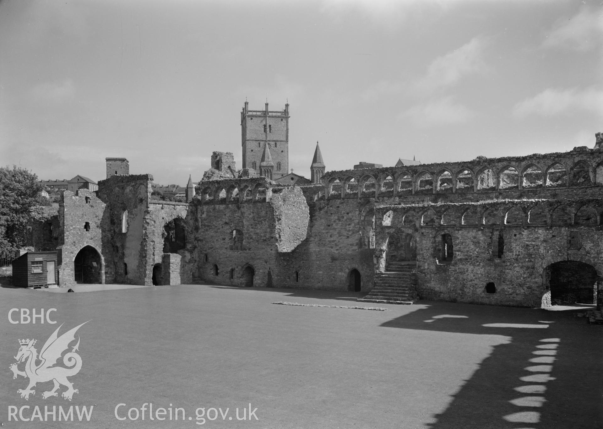 D.O.E photograph of St Davids Bishop's Palace.