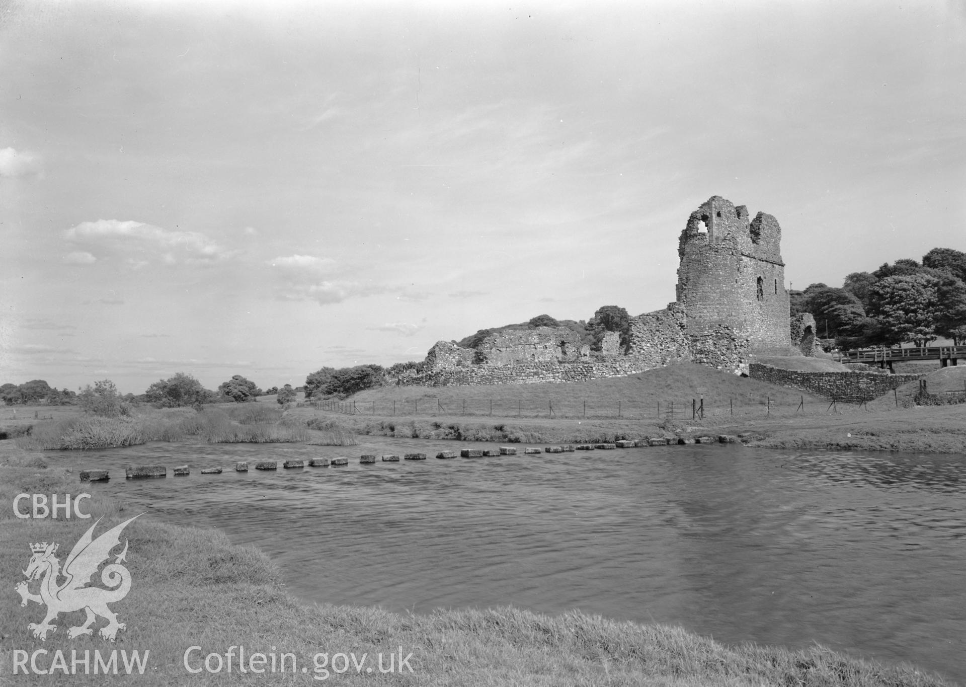 D.O.E photograph of Ogmore Castle.