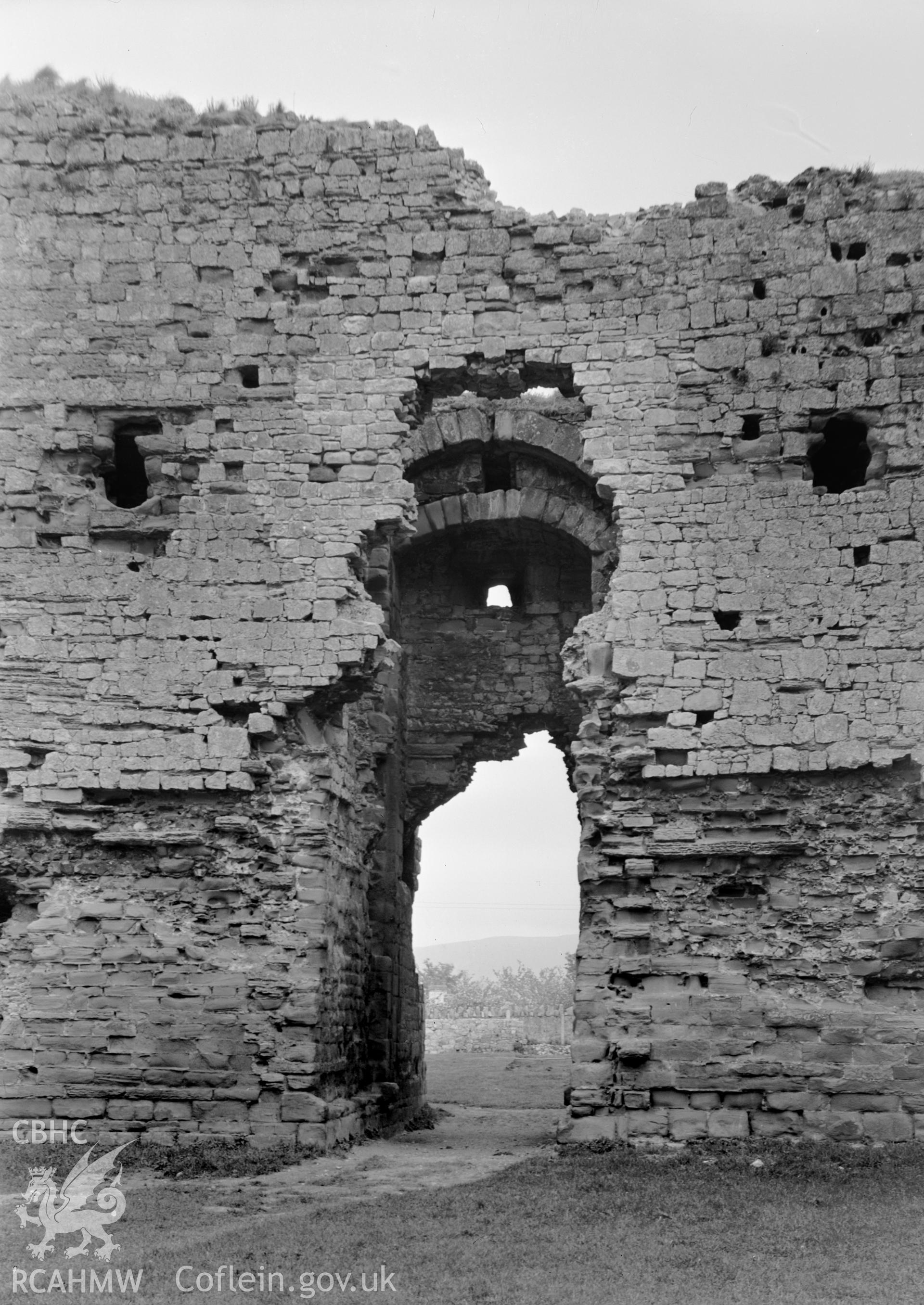 D.O.E photograph of Rhuddlan Castle.