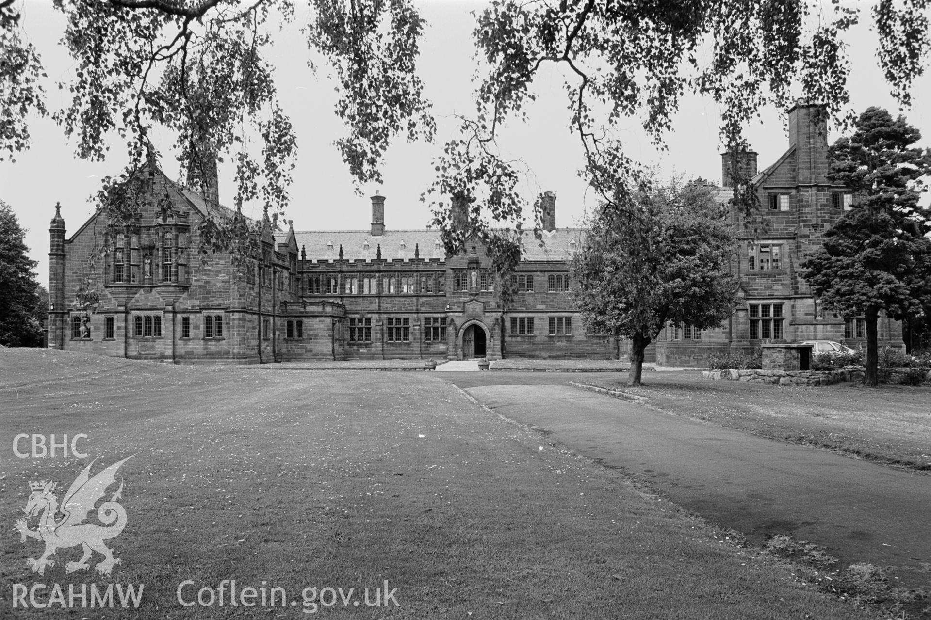 View of exterior of St Deiniol's library, Hawarden