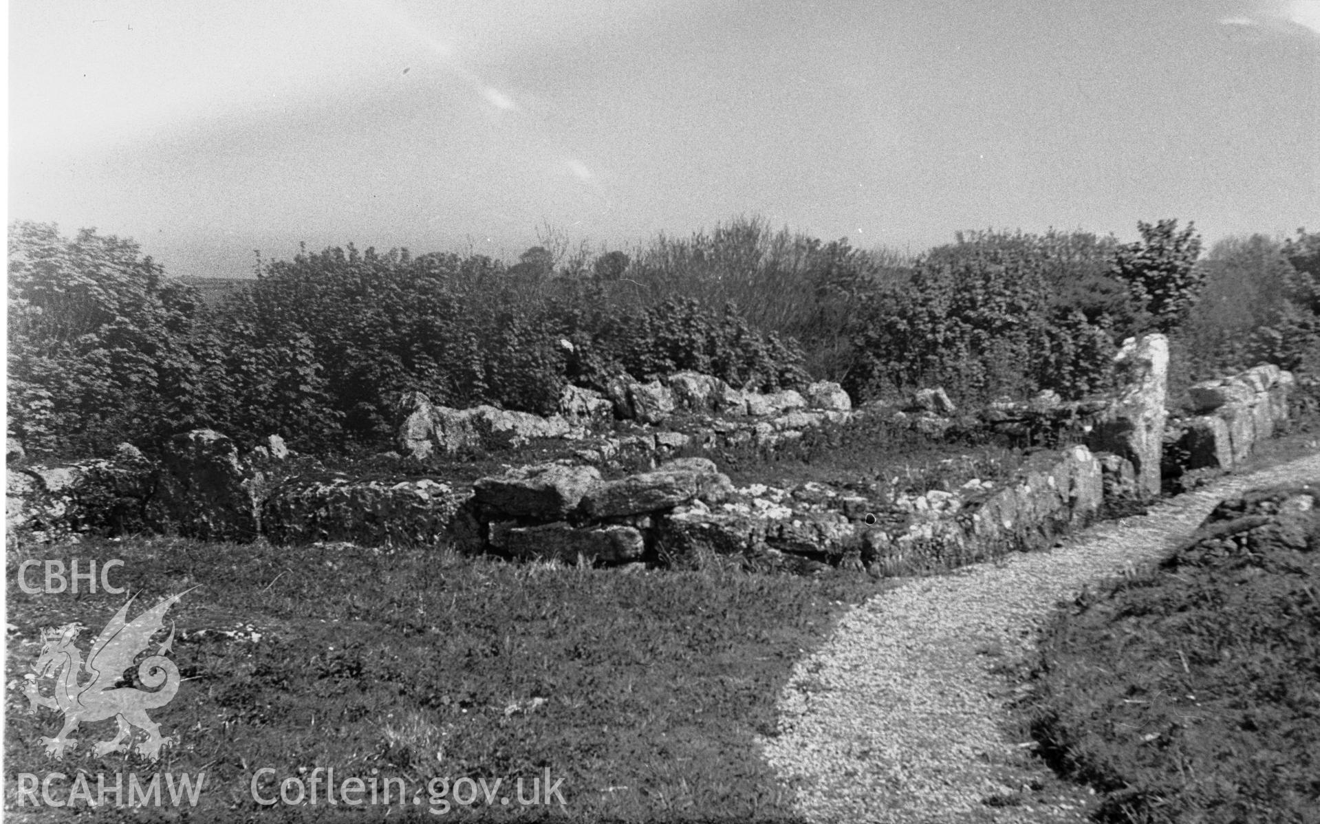 D.O.E photograph of Din Lligwy Hut Group, Moelfre.