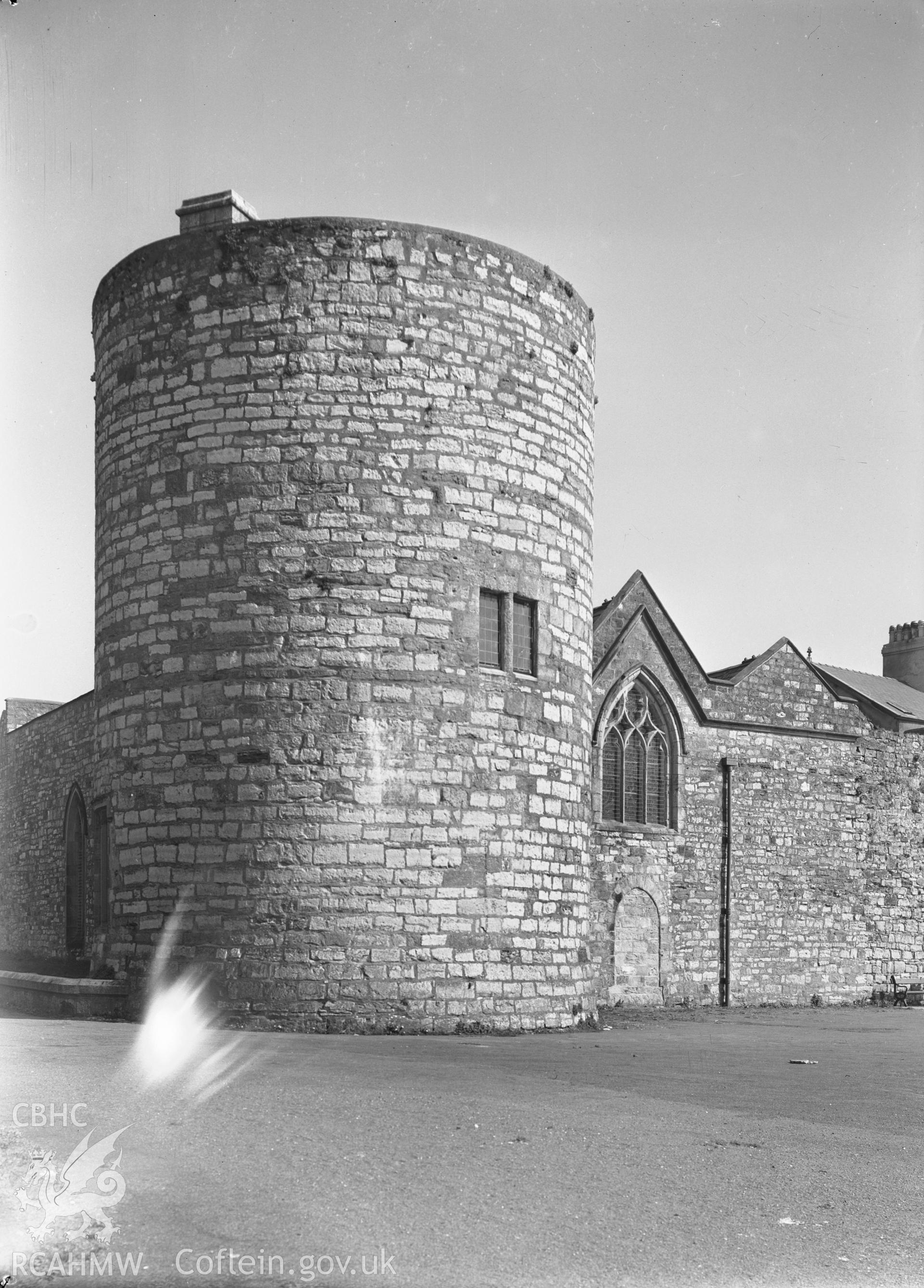 D.O.E photograph of Caernarfon Castle.