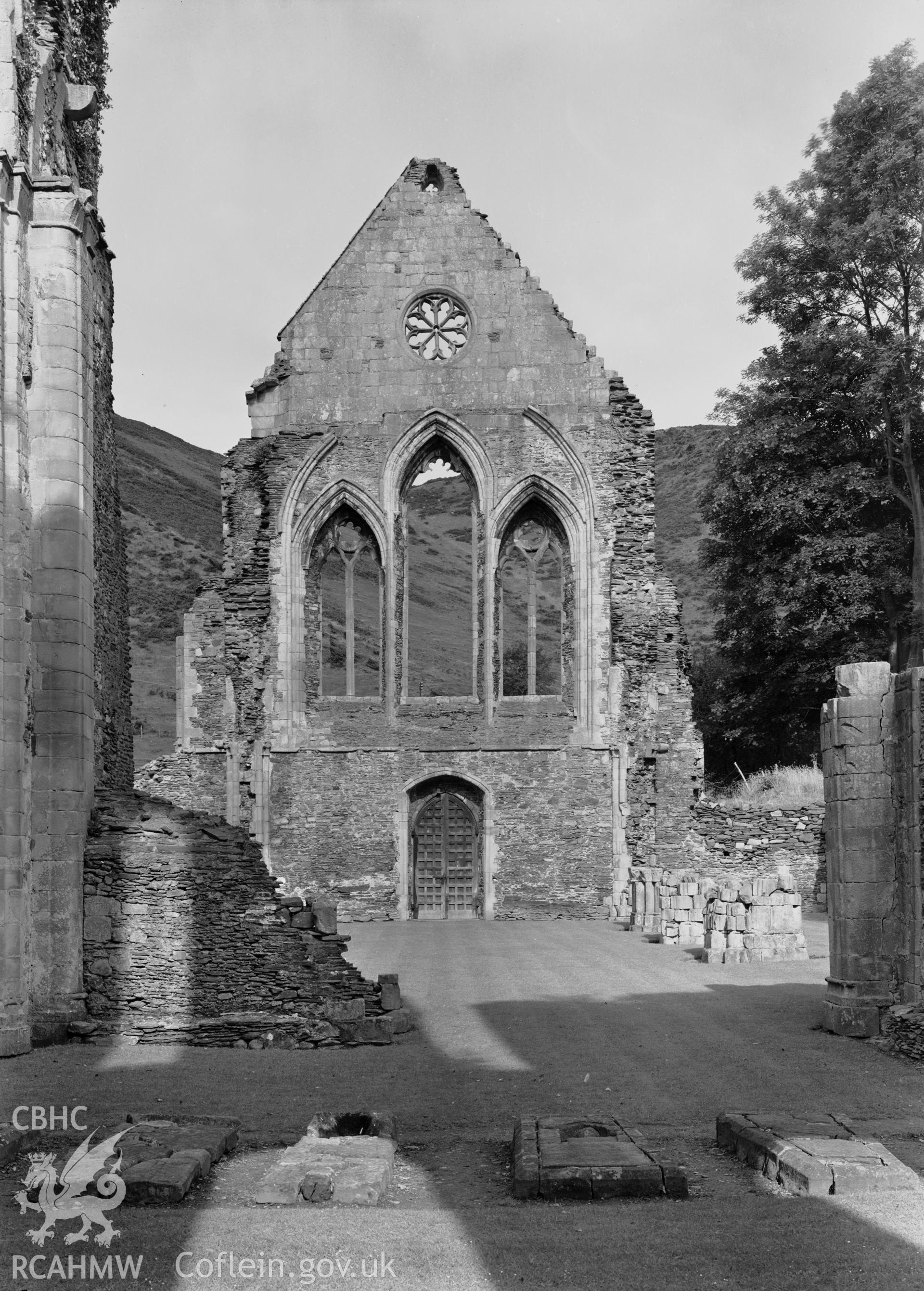 D.O.E photograph of Valle Crucis Abbey.