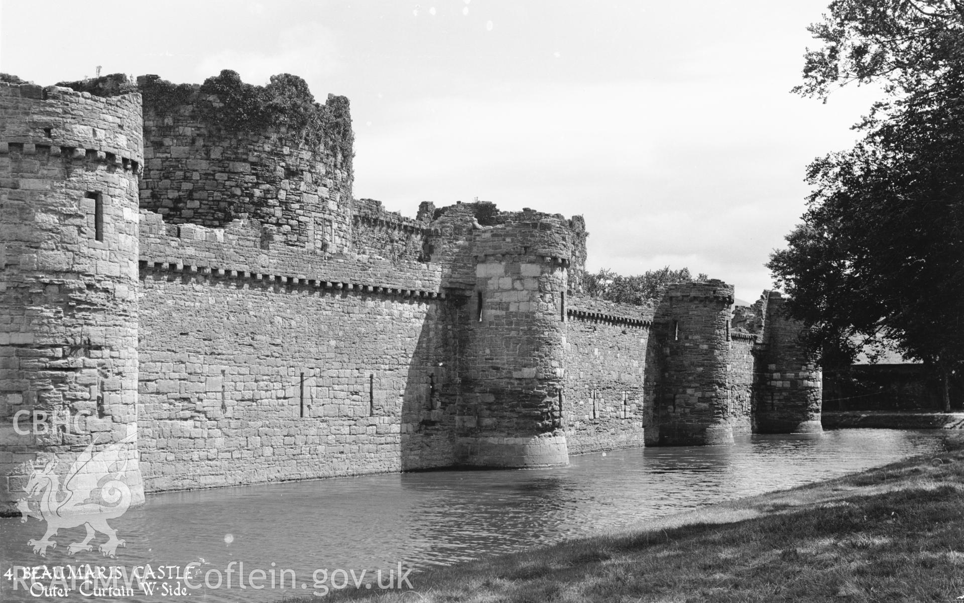 D.O.E photograph of Beaumaris Castle.