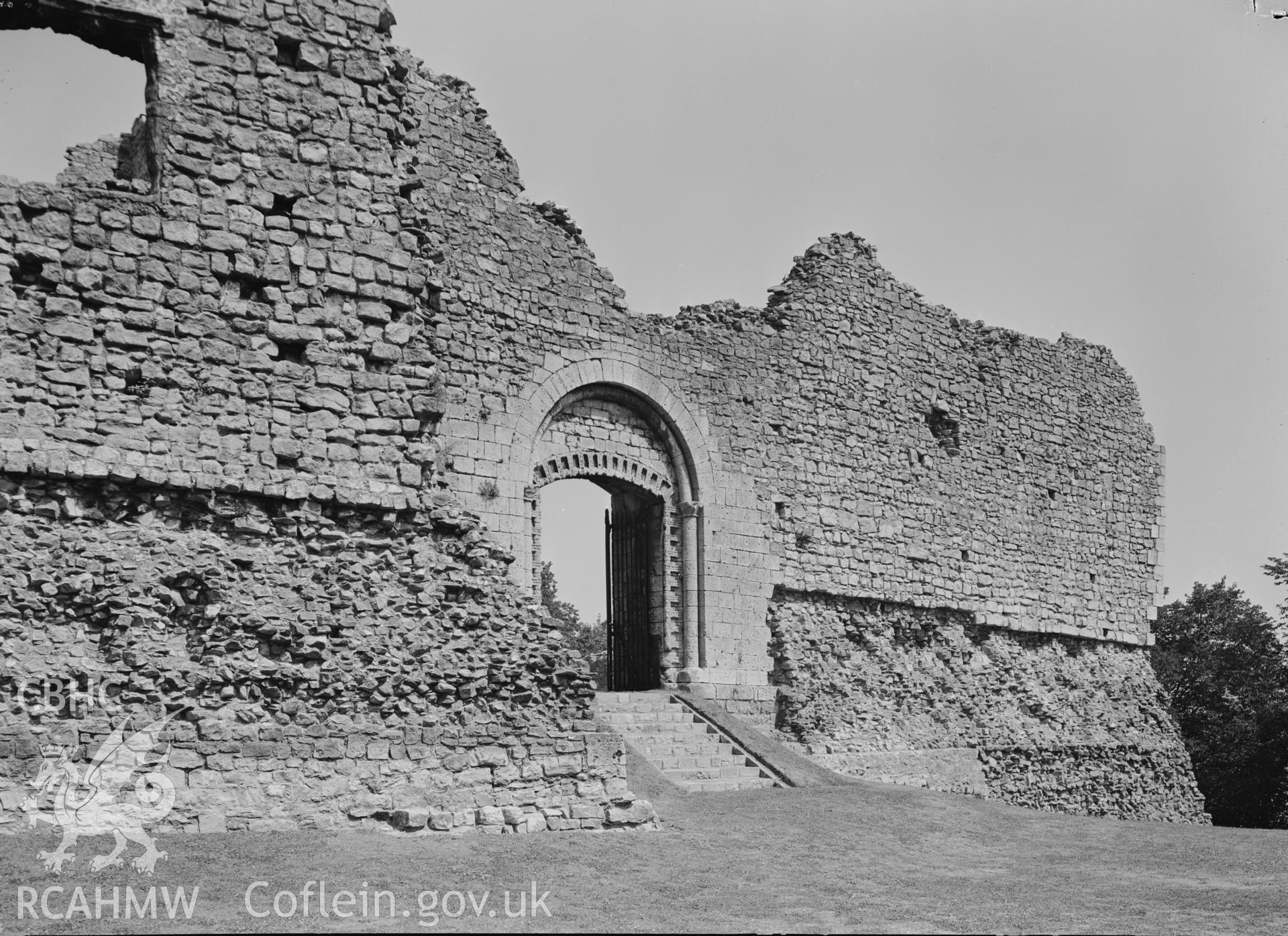 D.O.E photograph of New Castle, Bridgend.