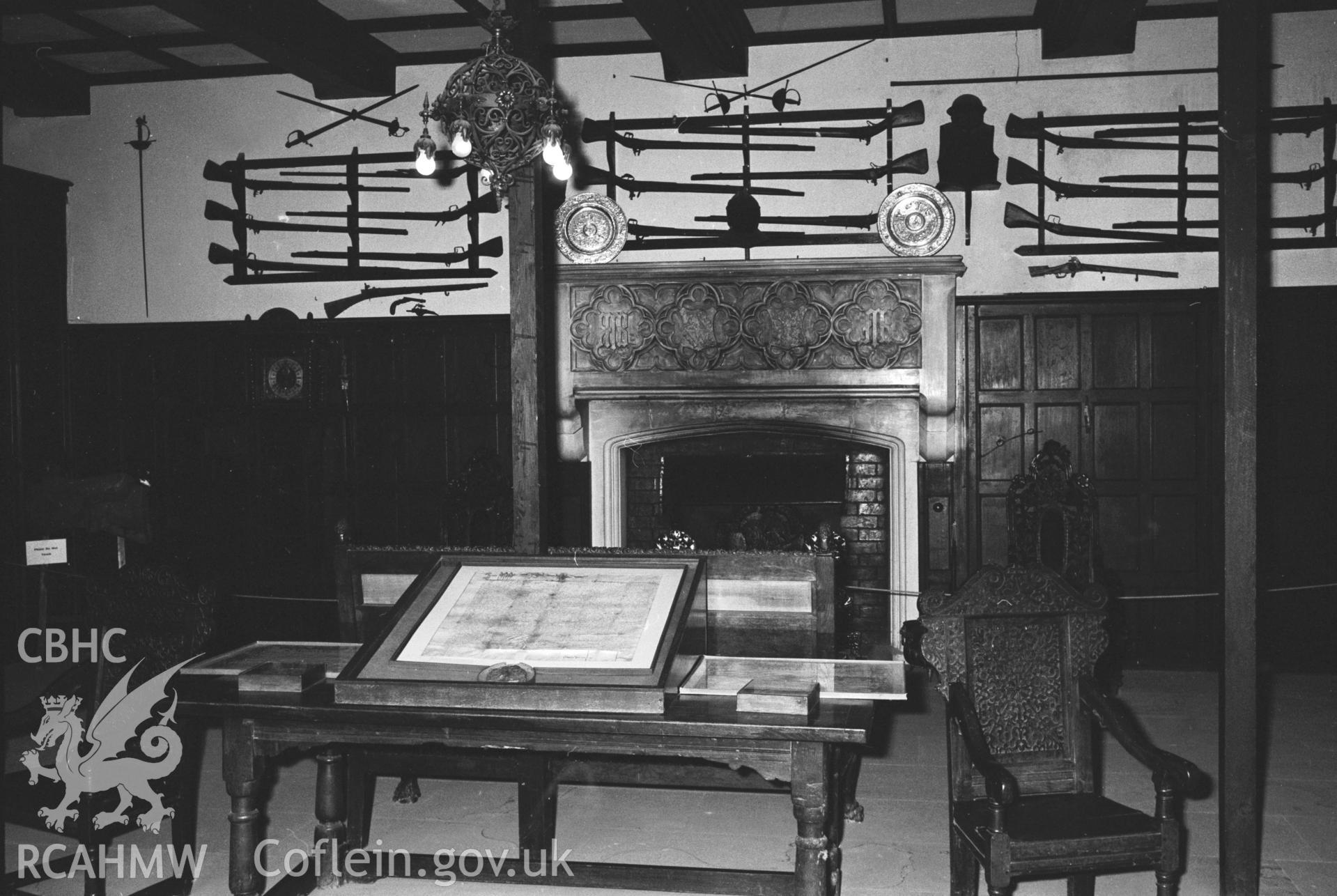 Interior view of Chirk Castle, collated by the former Central Office of Information.
