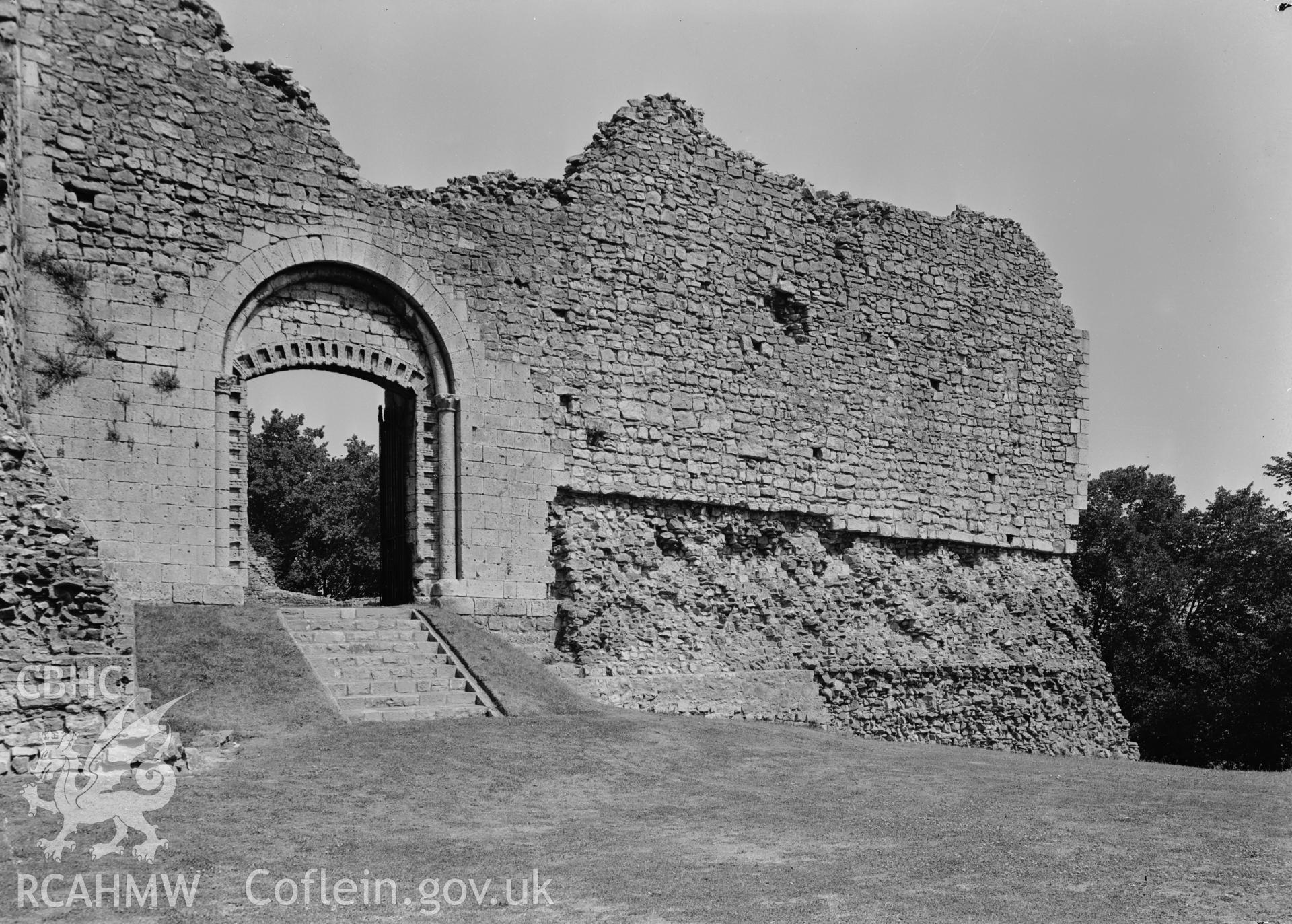 D.O.E photograph of New Castle, Bridgend.