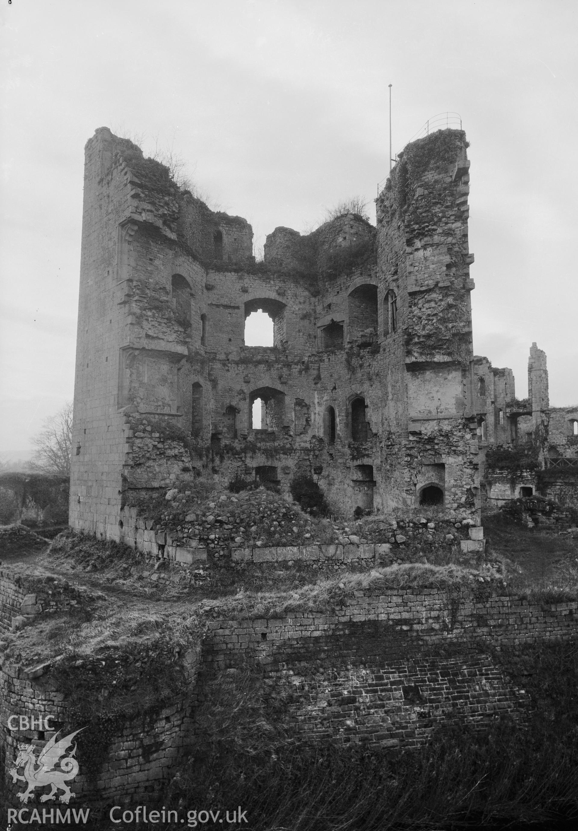 D.O.E photograph of Raglan Castle.