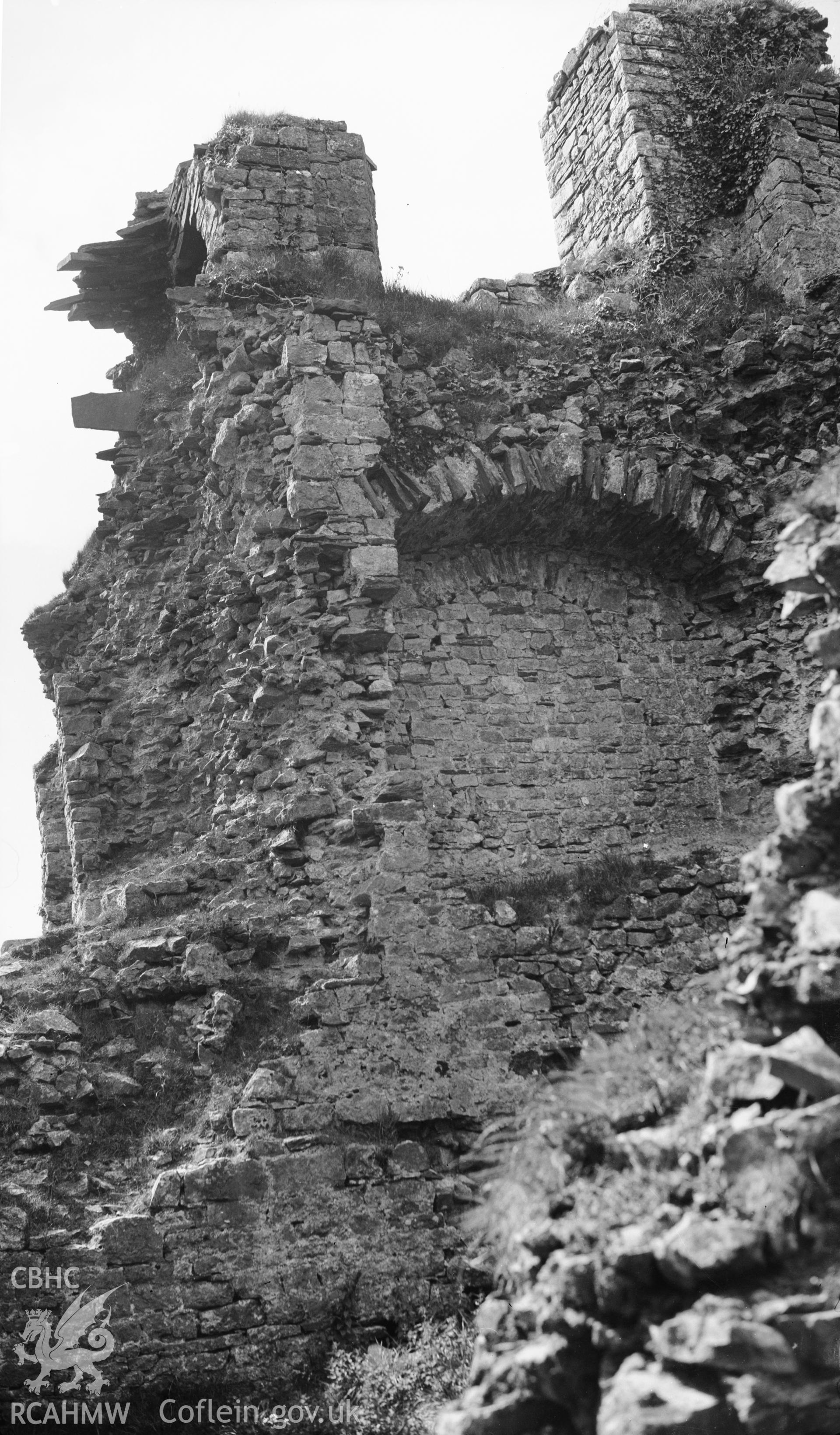 D.O.E photographs of Carreg Cennen Castle.