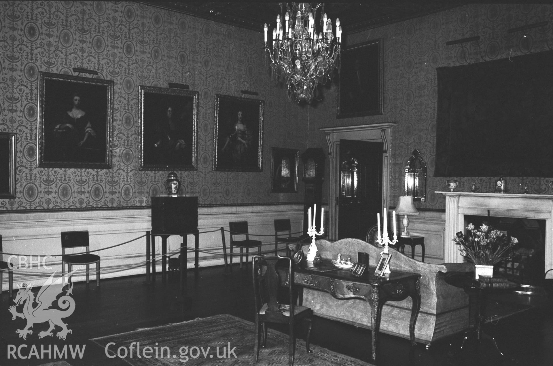 Interior view of Chirk Castle collated by the former Central Office of Information.